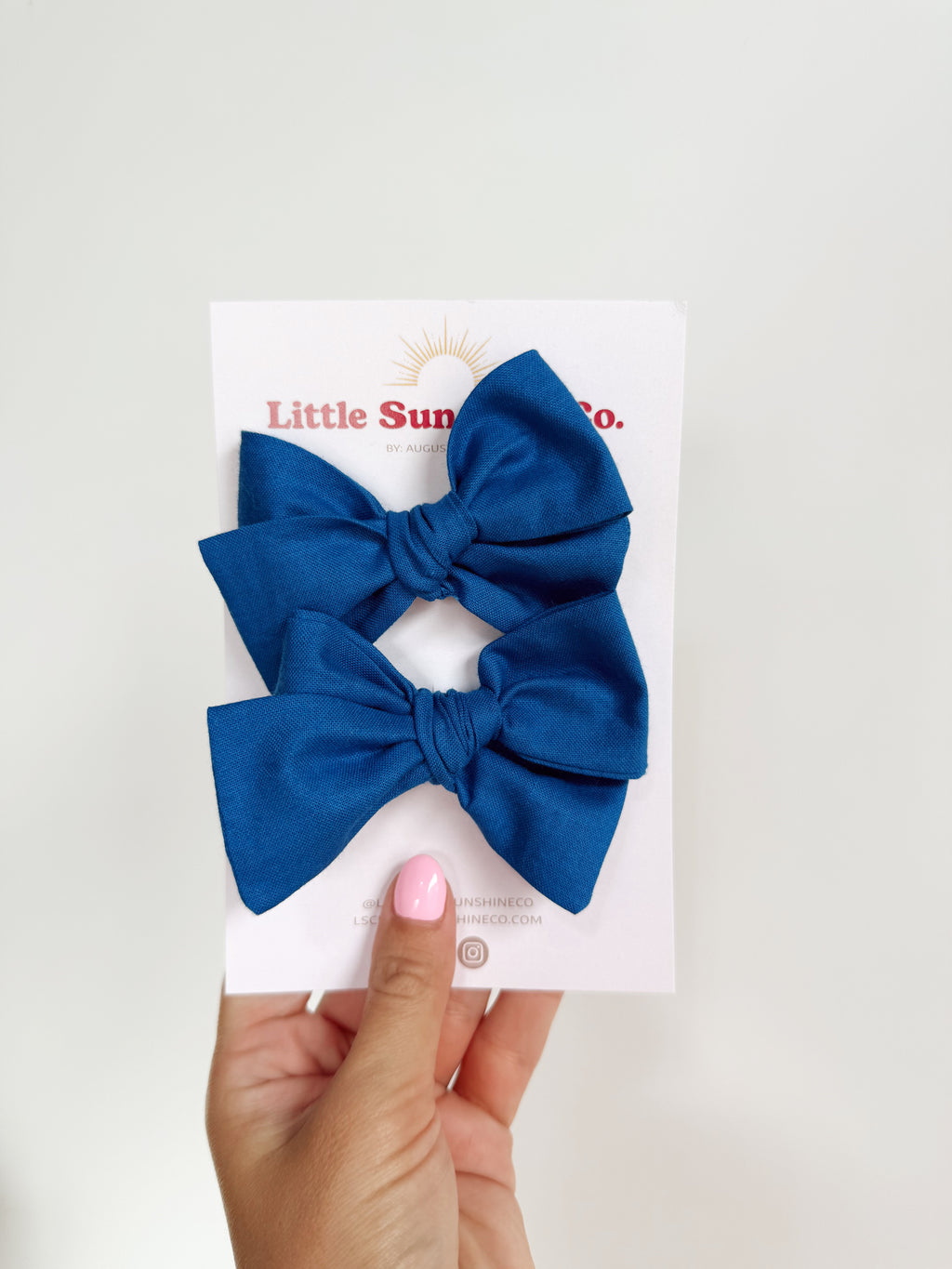 Blue Pinwheel Bows
