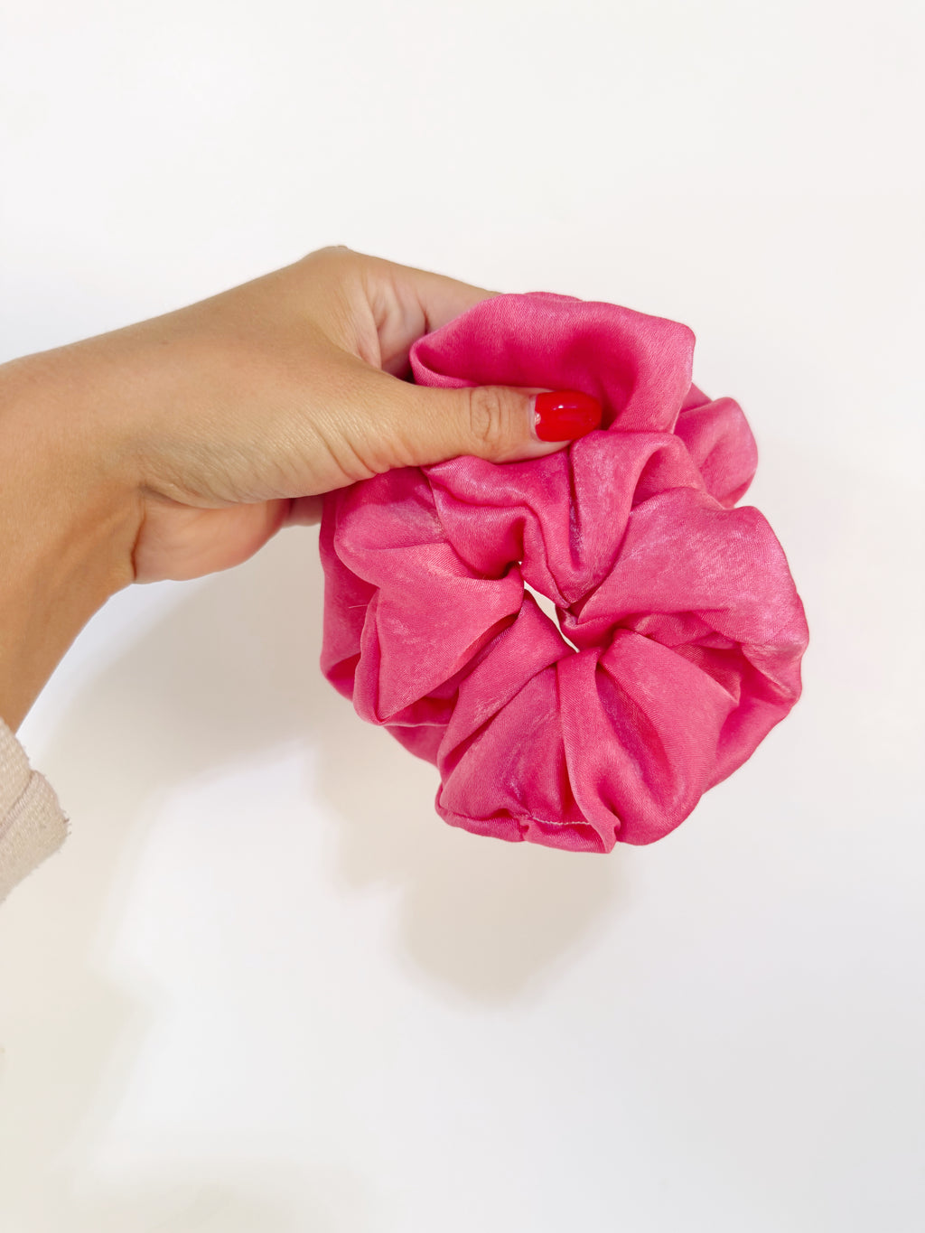 Hot Pink Hair Scrunchies