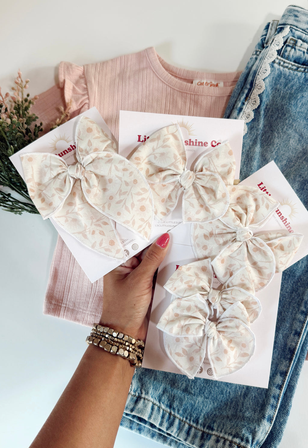 Meadow Mist Hair Bows