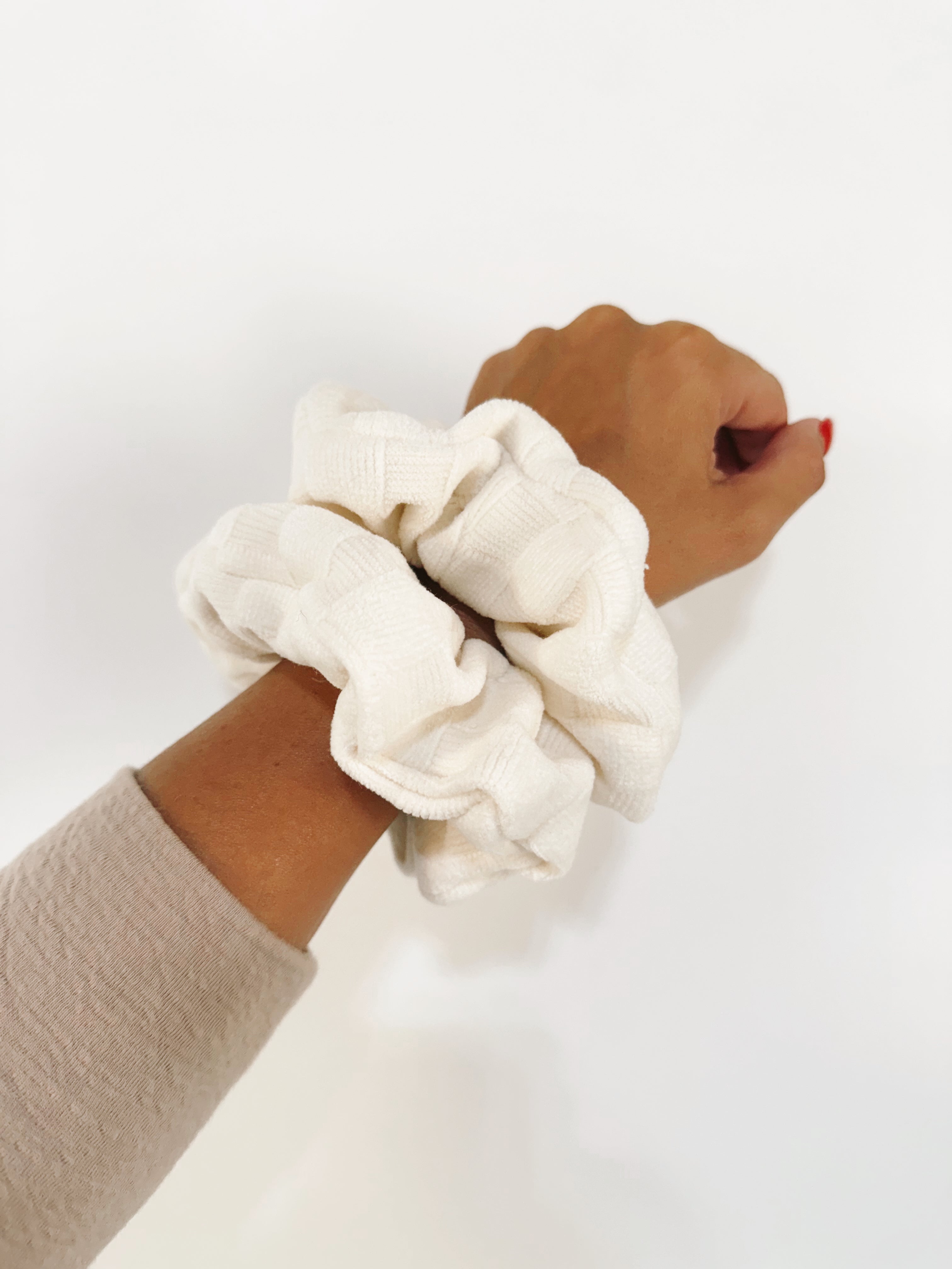 Checkered Cloud Scrunchies