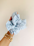 Serenity Blue Ribbed Headwraps