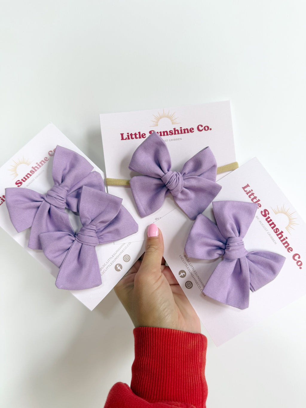 Lavender Pinwheel Bows