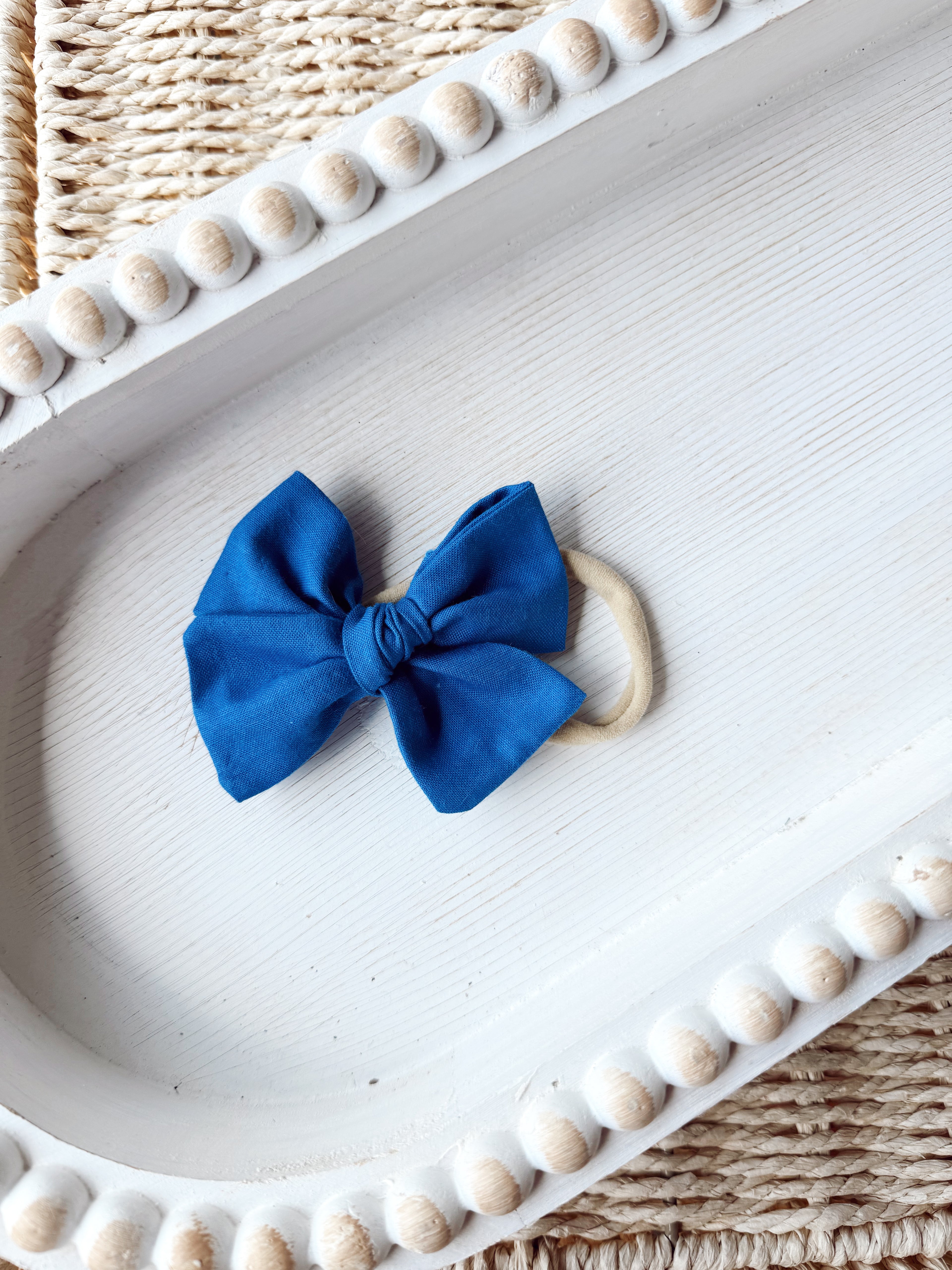 Blue Pinwheel- Nylon Headband