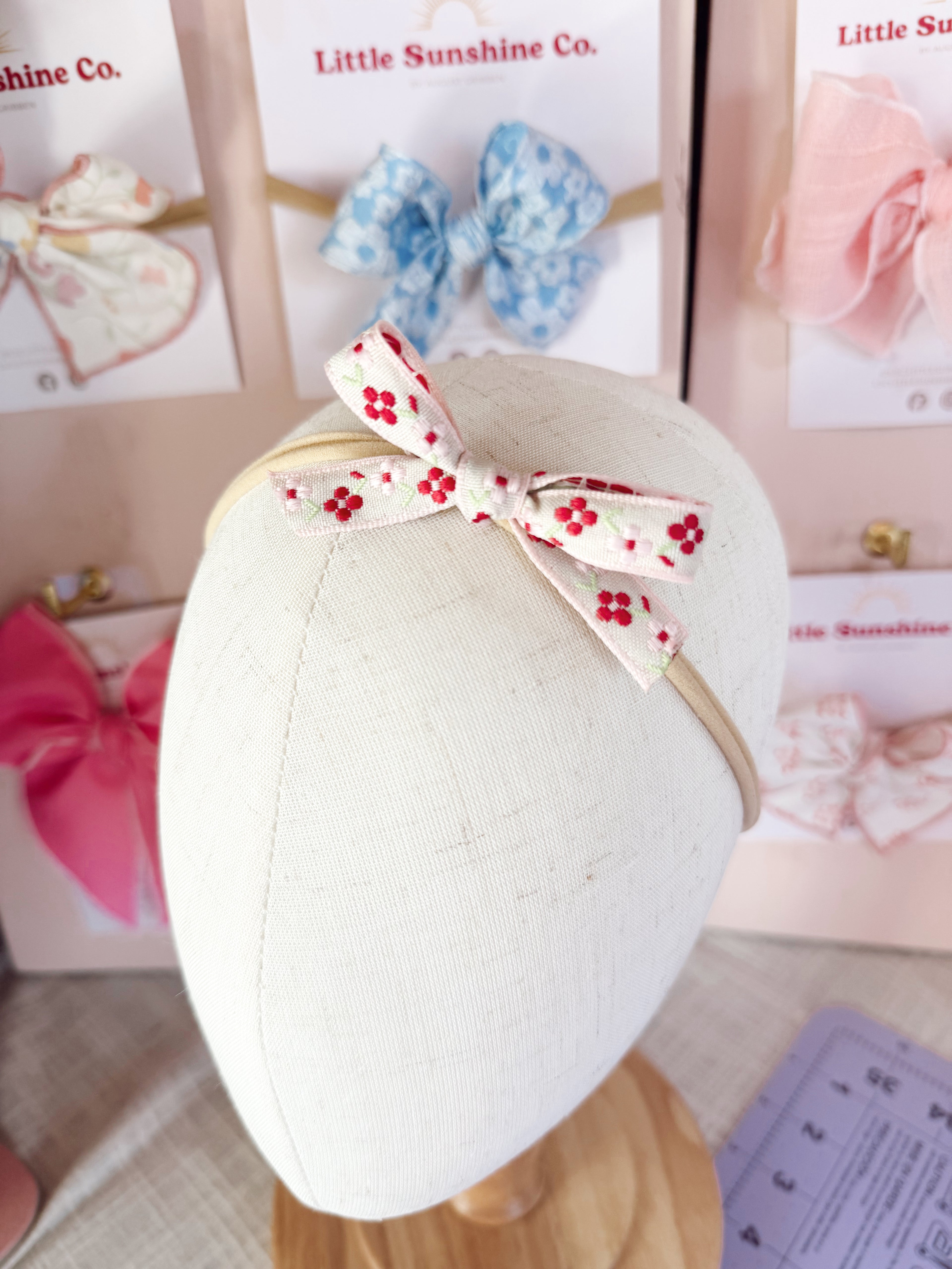 Rosie Posie Ribbon Hair Bows