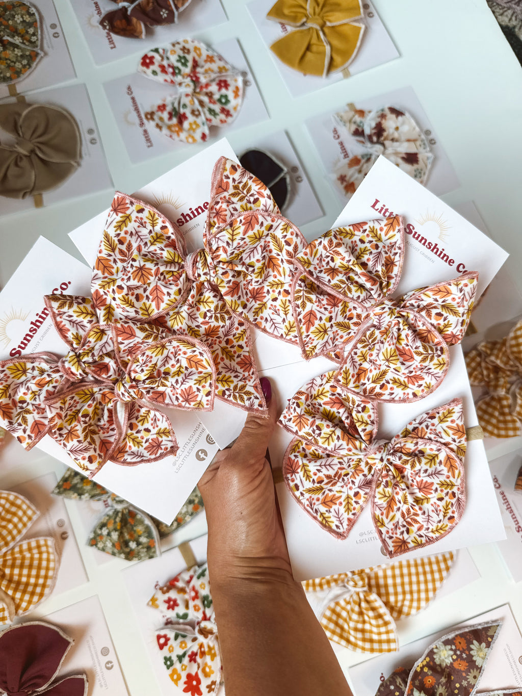 Falling for you Hair Bows 🍂🎀