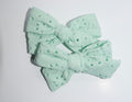Teal Eyelet Piggie Set