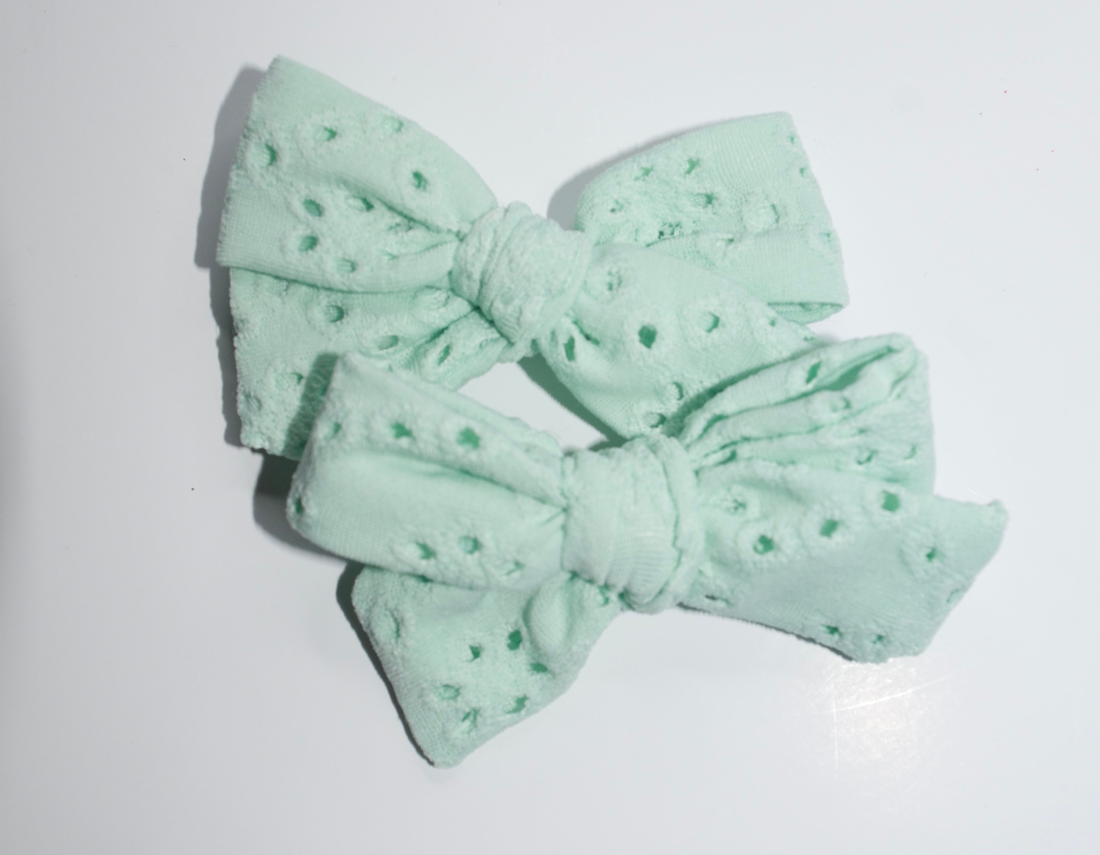 Teal Eyelet Piggie Set