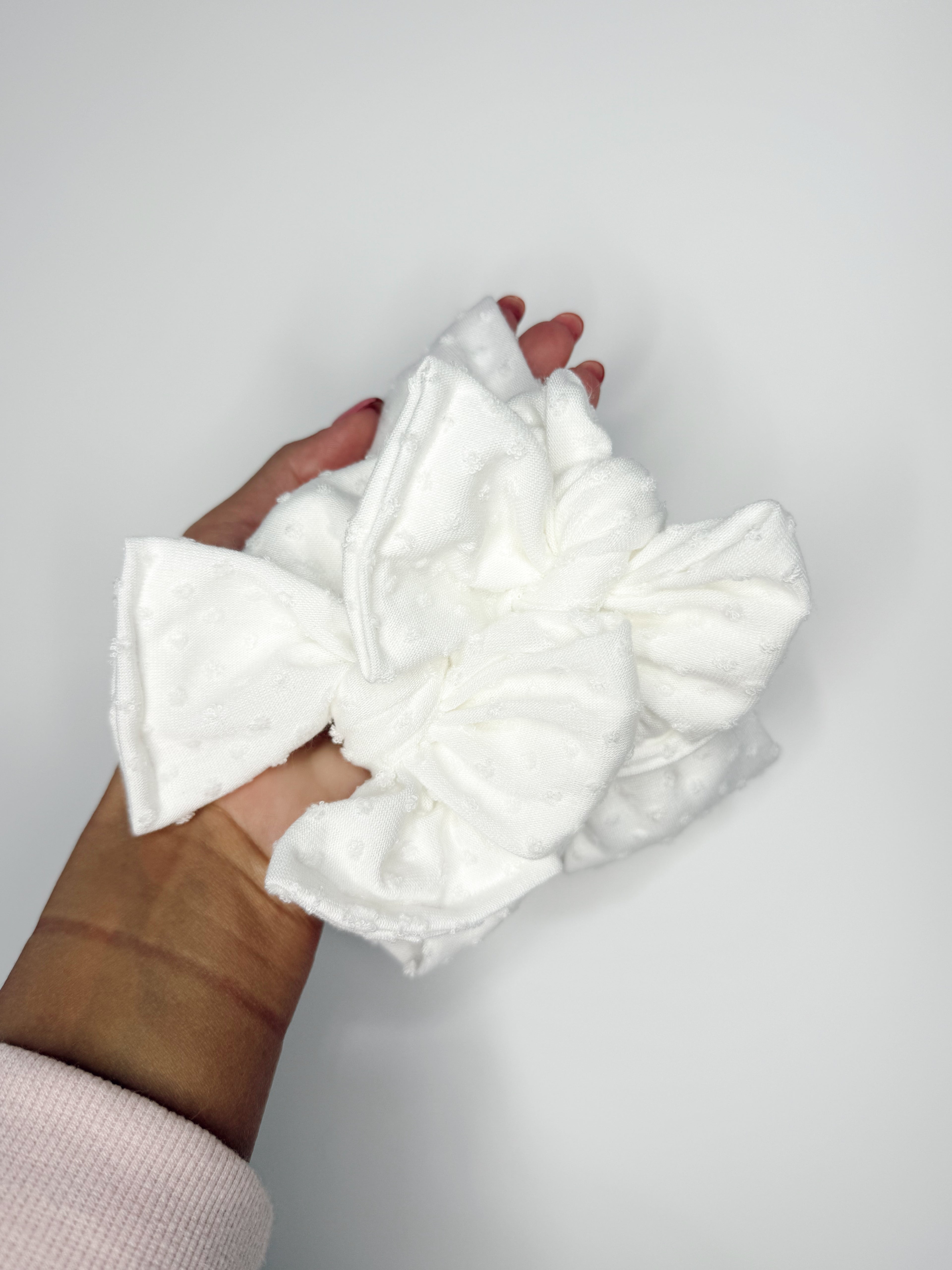 White Pom Pom Headwraps