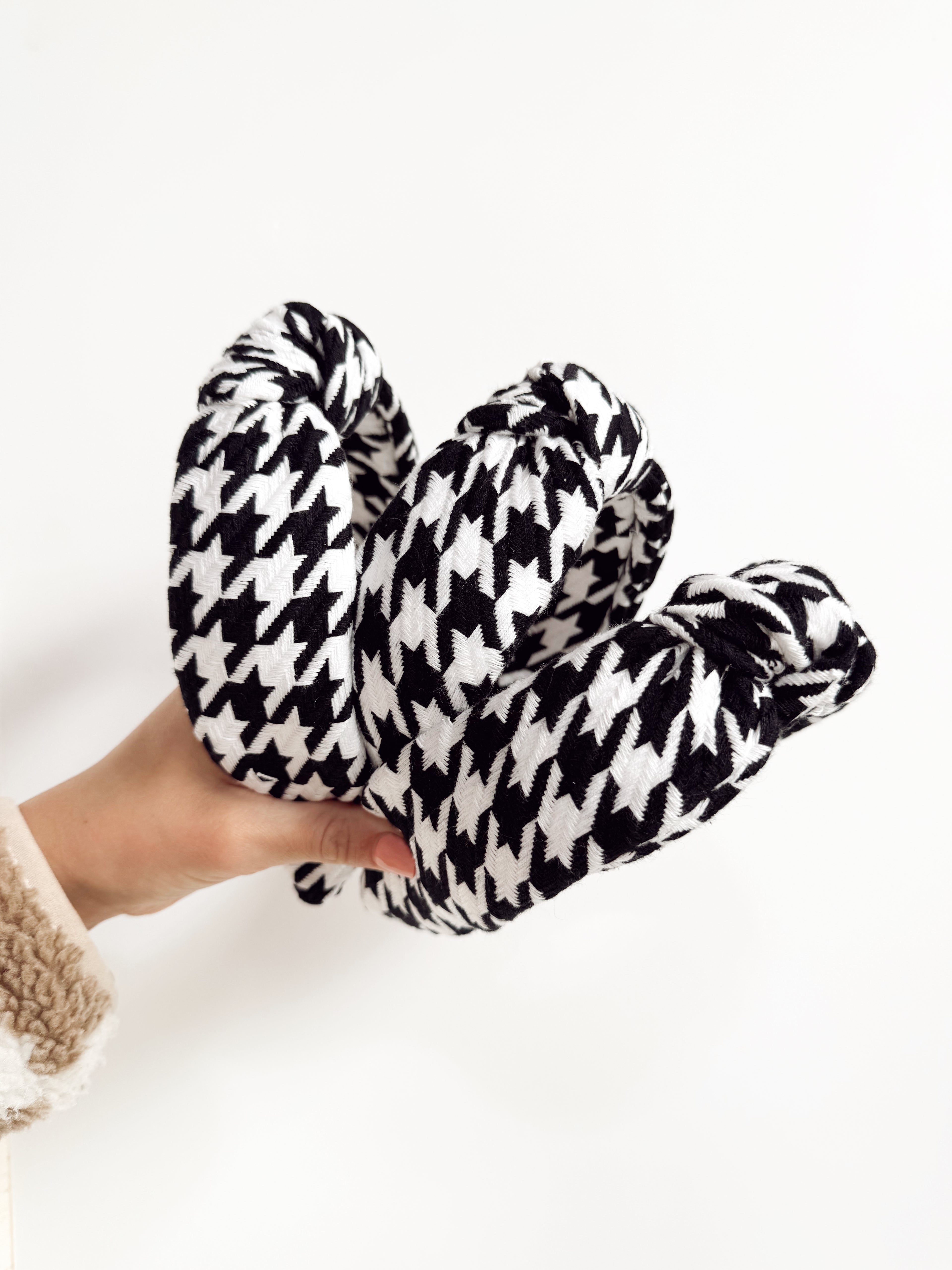 Houndstooth Knotted Headbands