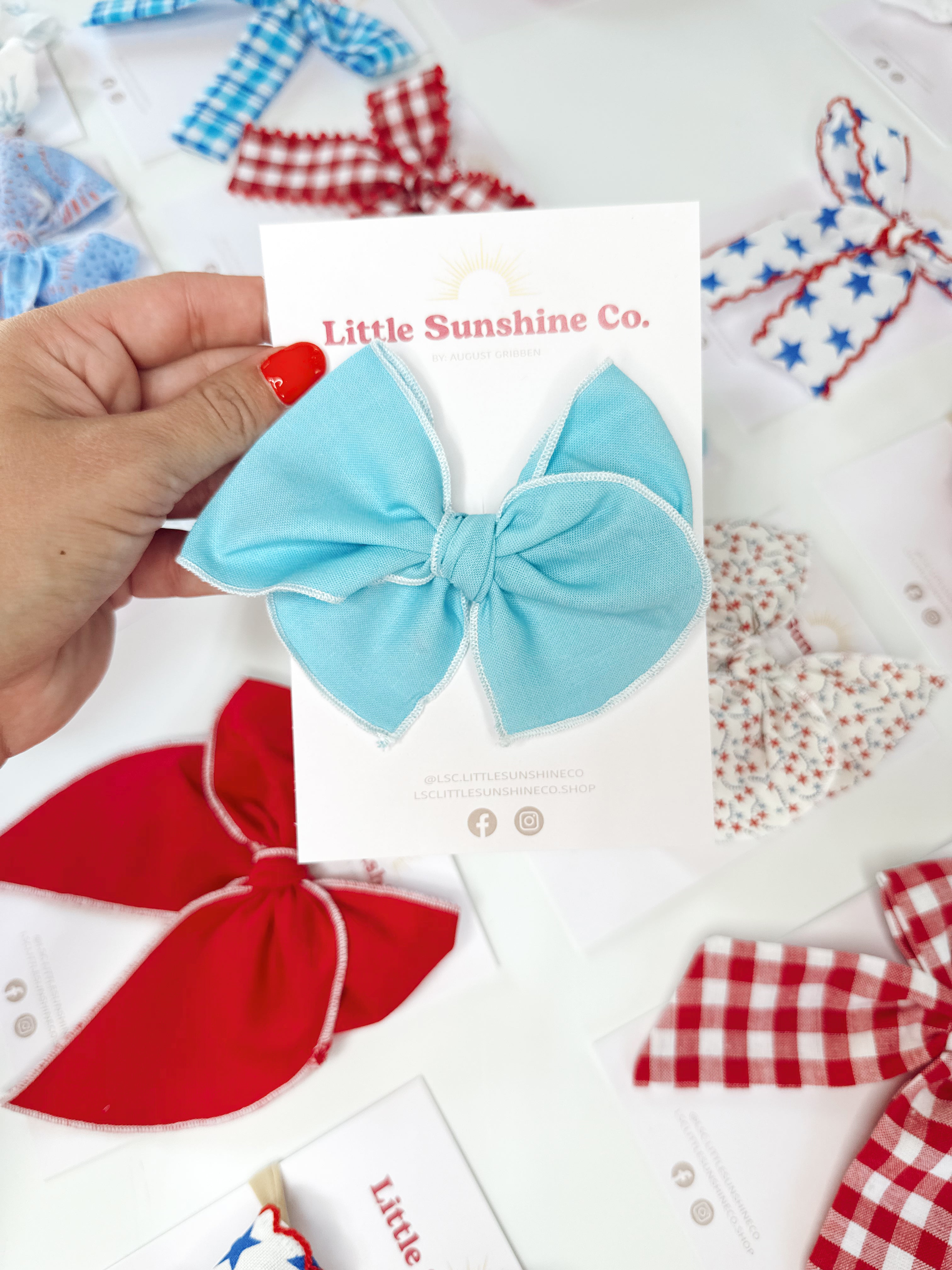 Summer Skies Hair Bows