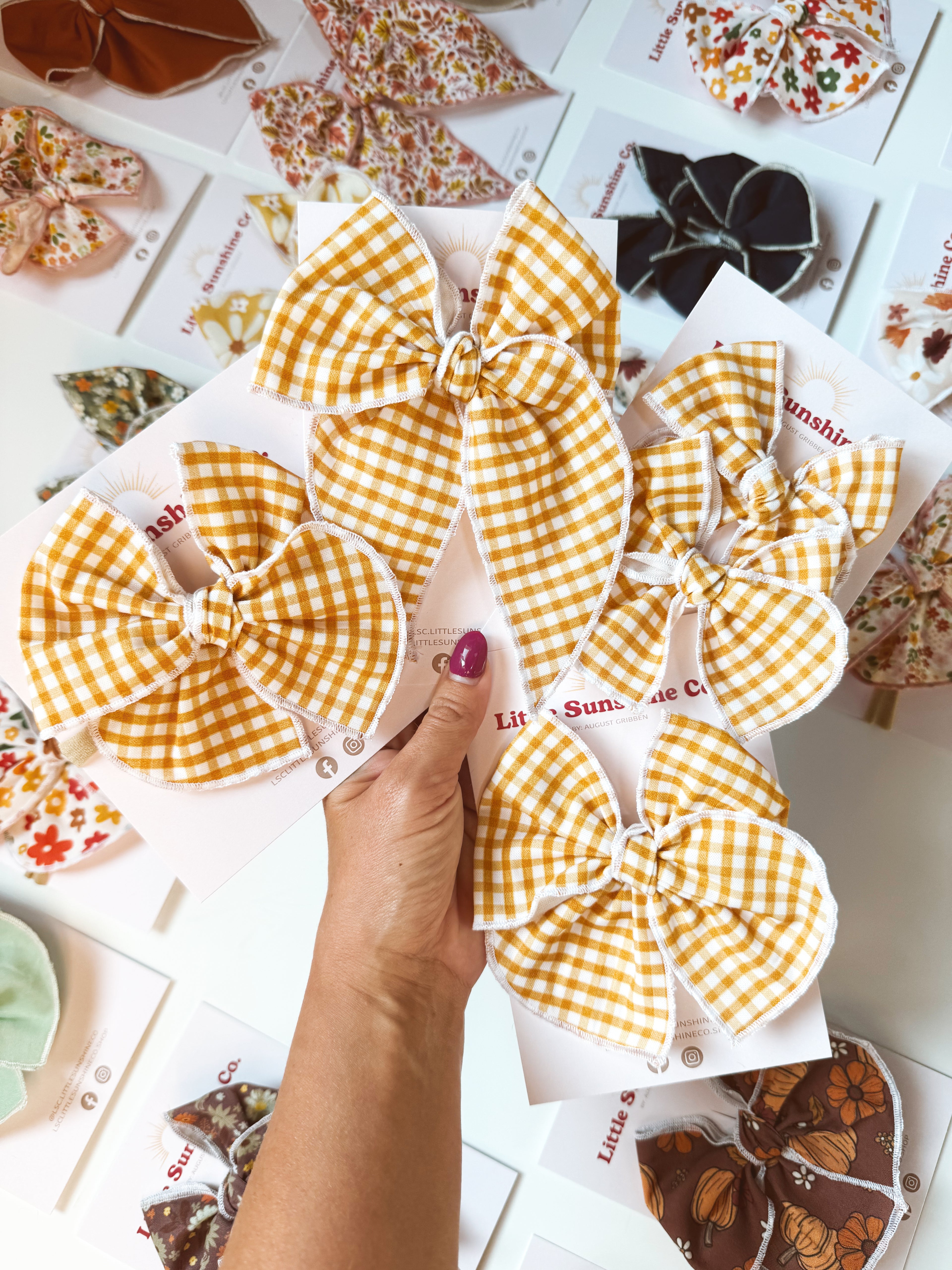 Harvest Picnic Hair Bows