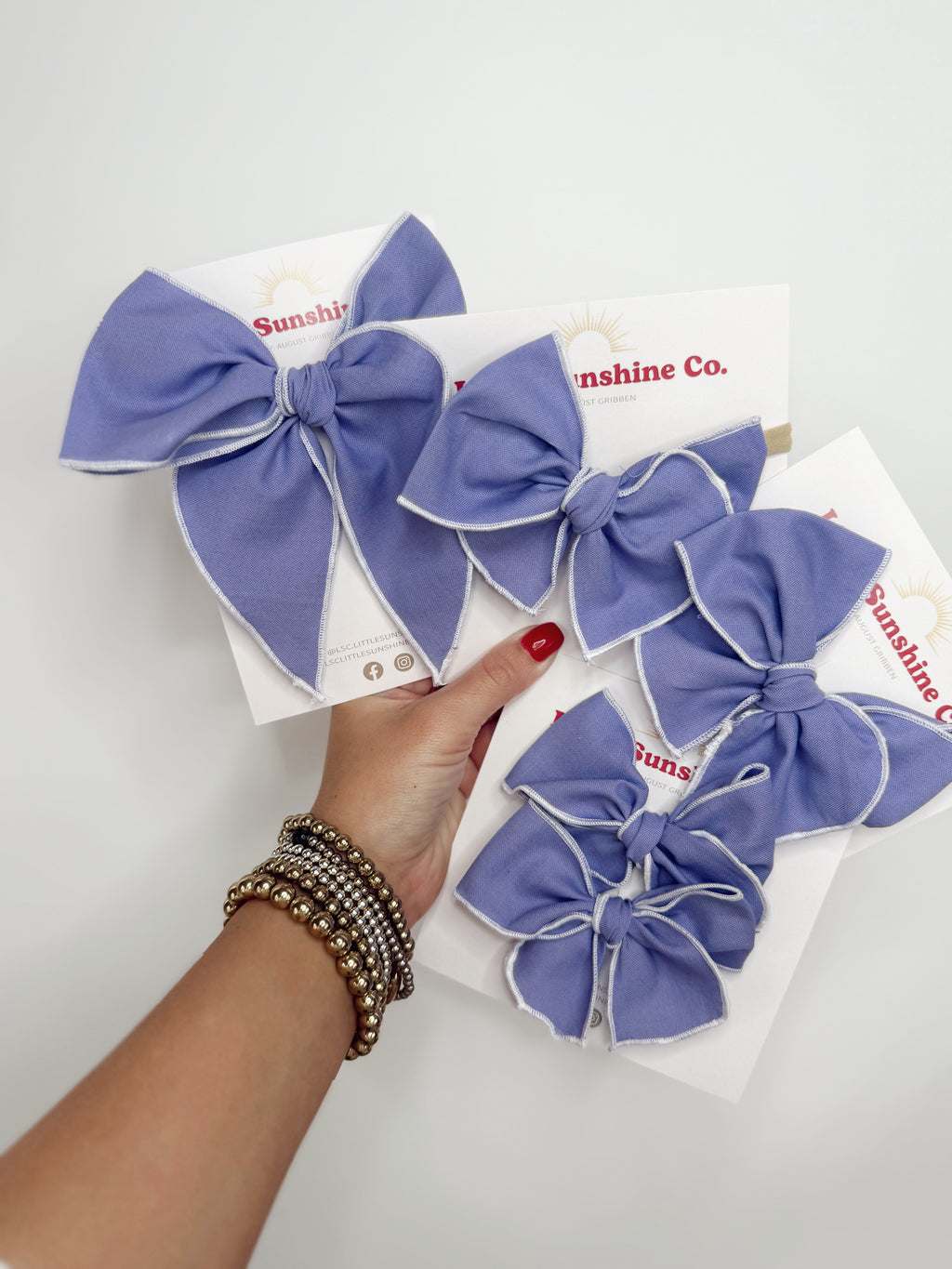 Lavender Fable Hair Bows