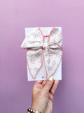 Cherry Blossom Floral Hair Bows