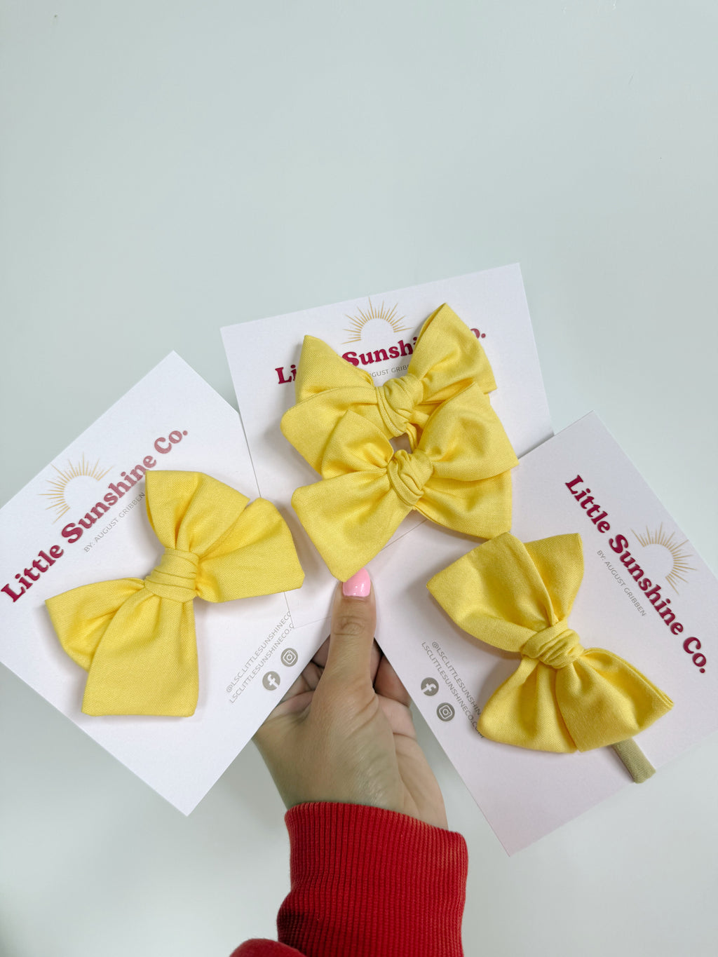 Yellow Pinwheel Bows