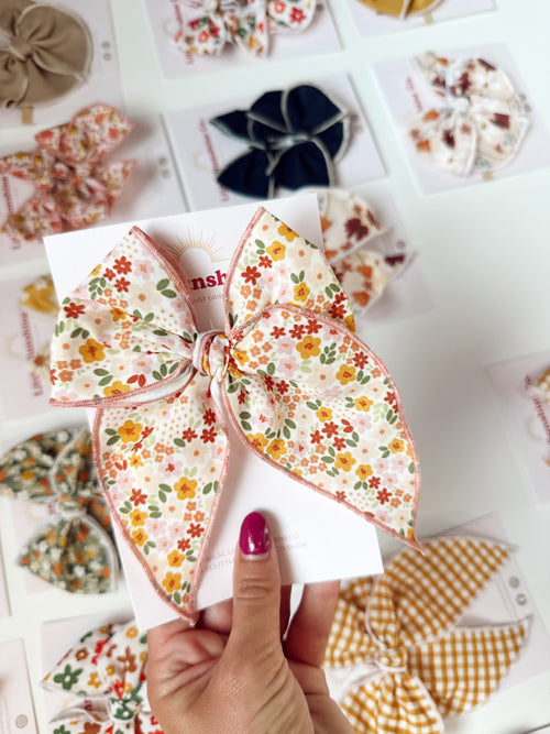 Apple Blossom Hair Bows 🌸🍎
