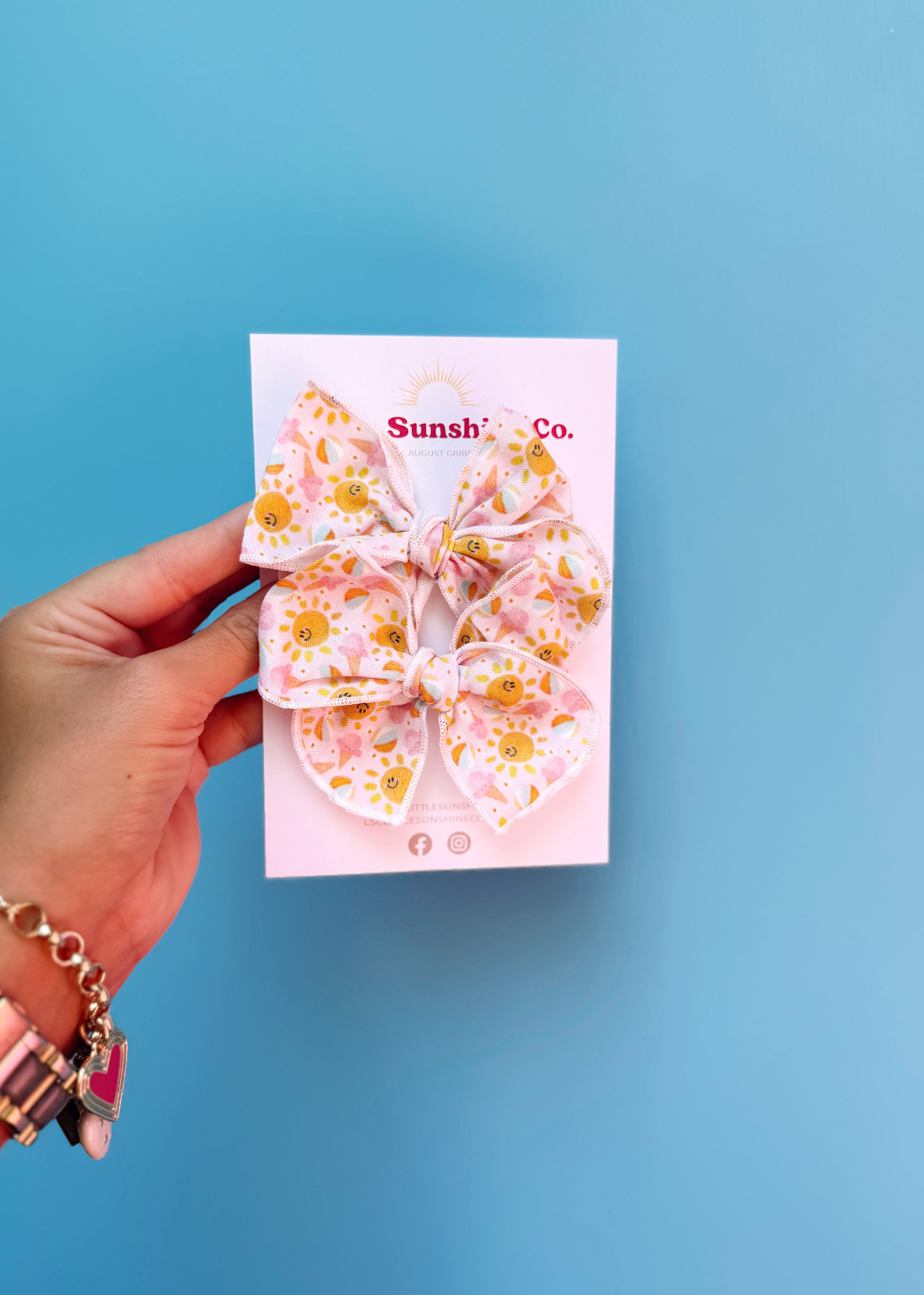 Sunshine Sorbet Hair Bows ☀️🍦⛱️