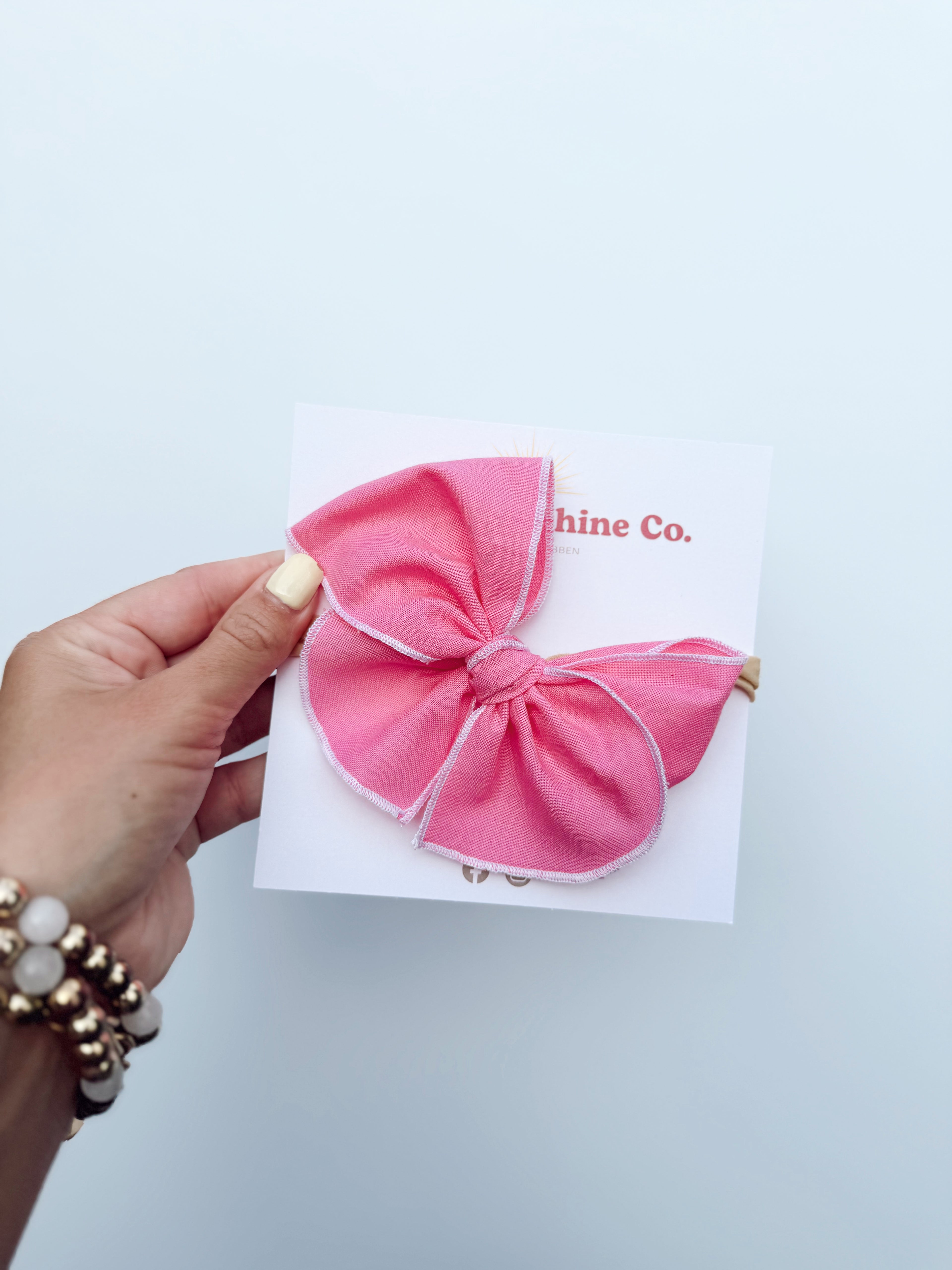 Pink Lemonade Hair Bows