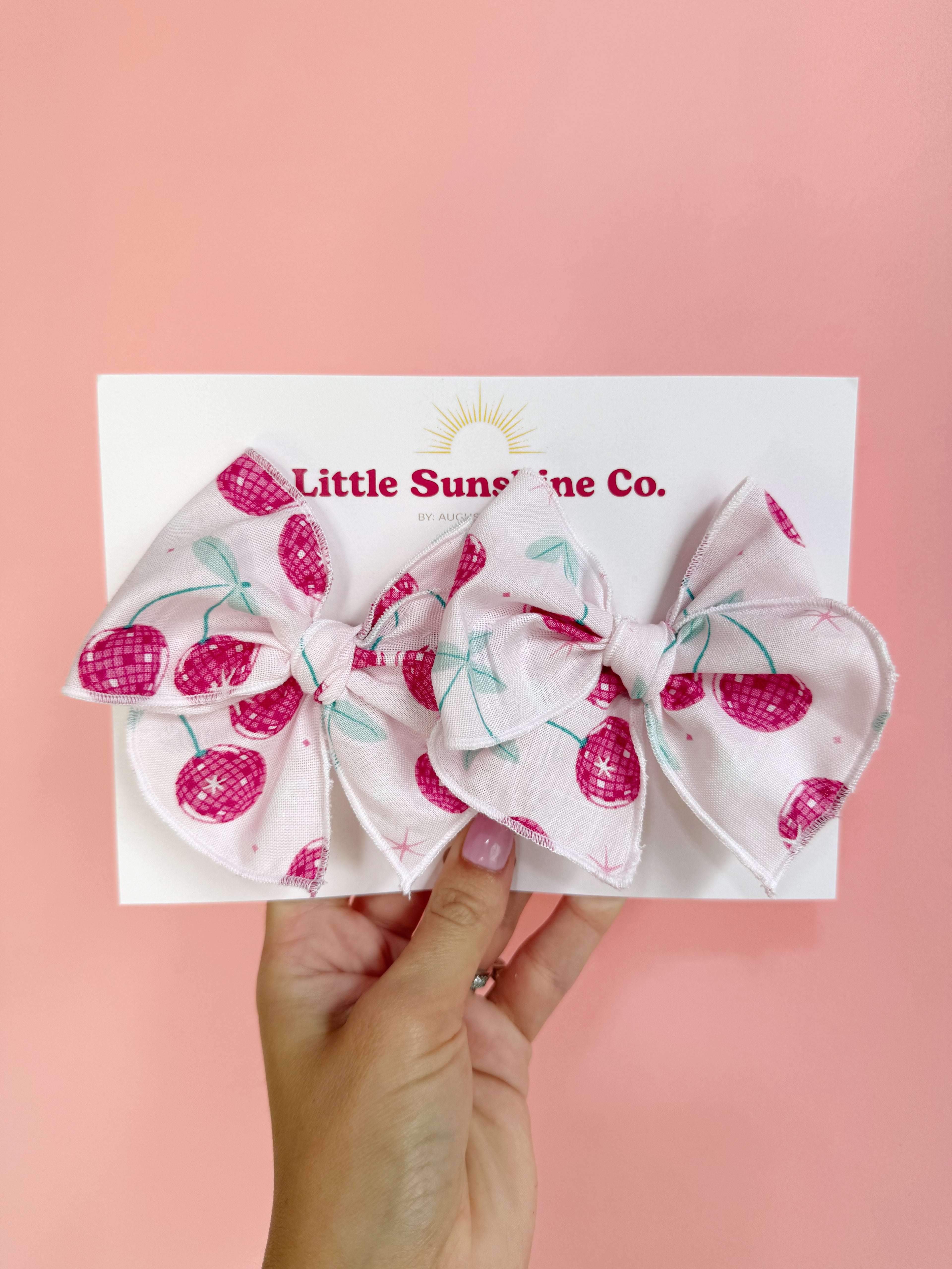 Cherry Disco Bows