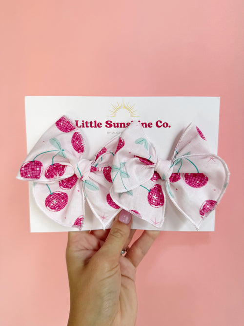 Cherry Disco Bows