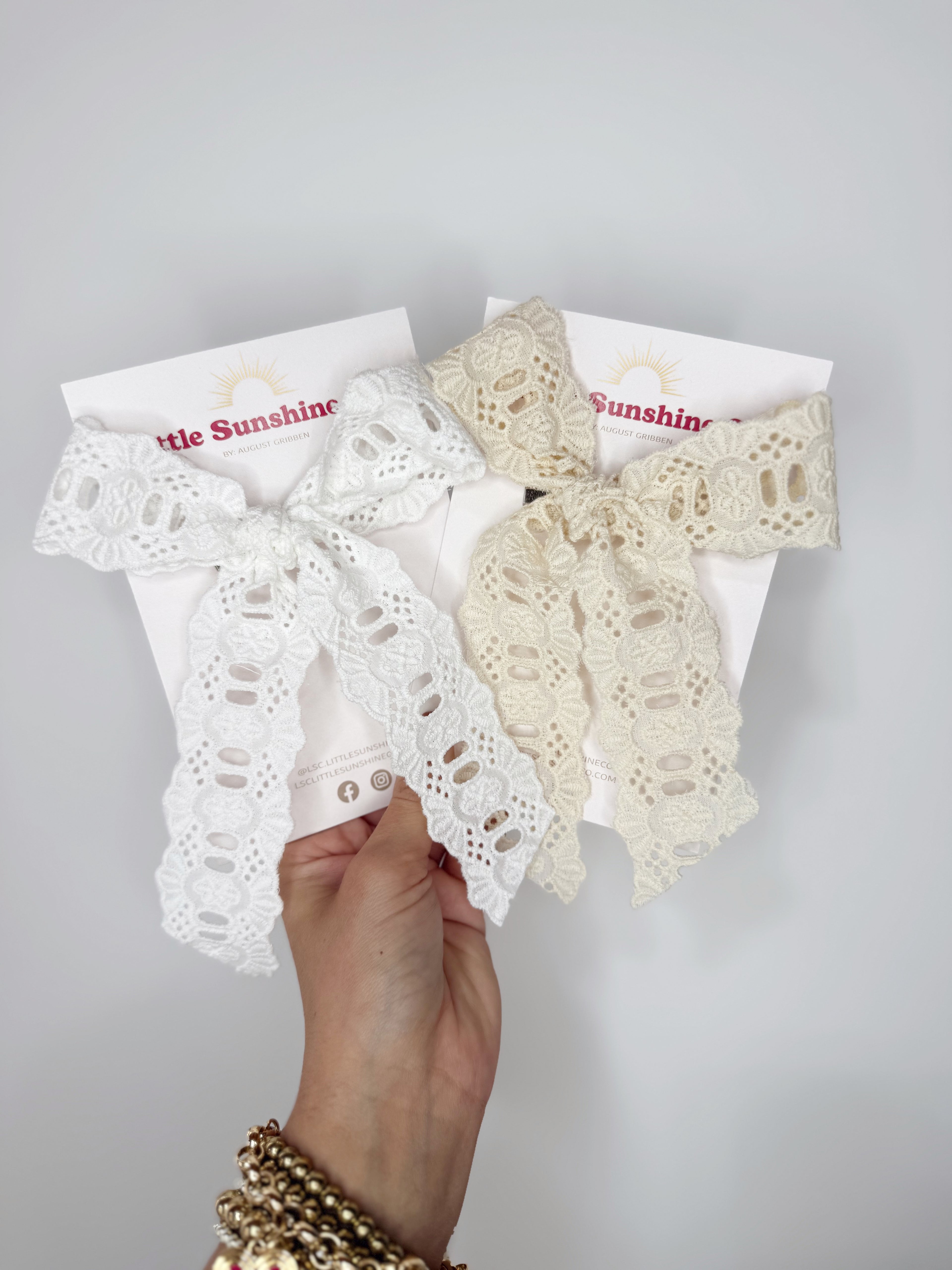 Timeless Lace - Large Clips Ribbon