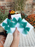 Rich Teal Tulle Bows