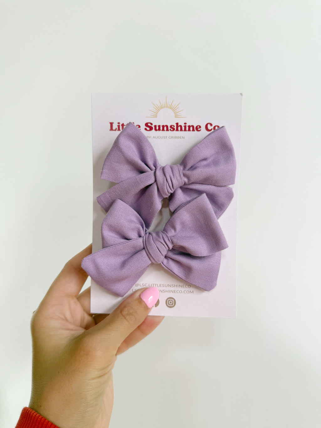 Lavender Pinwheel Bows