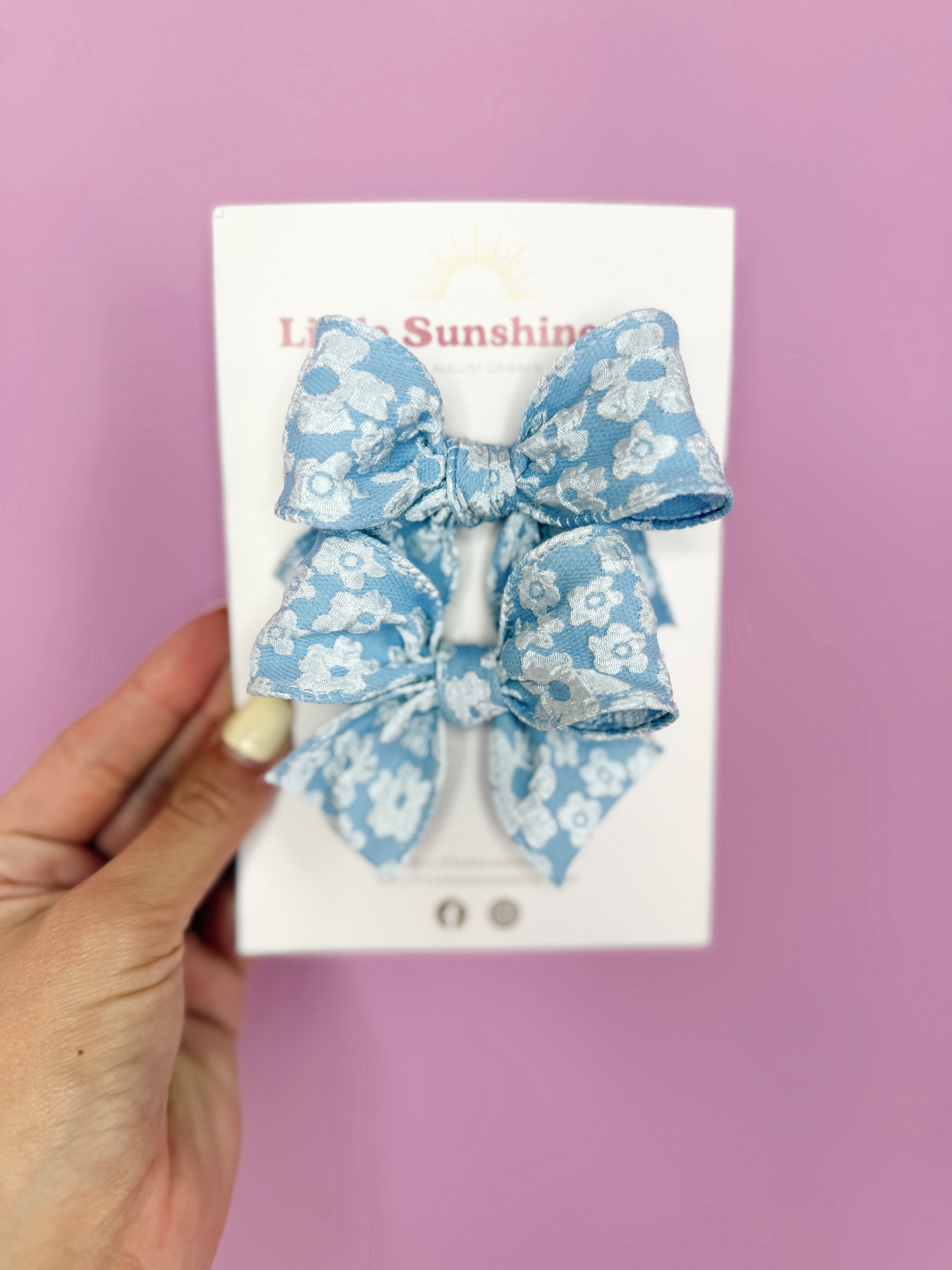 Bluebell Bloom Ribbon Bows