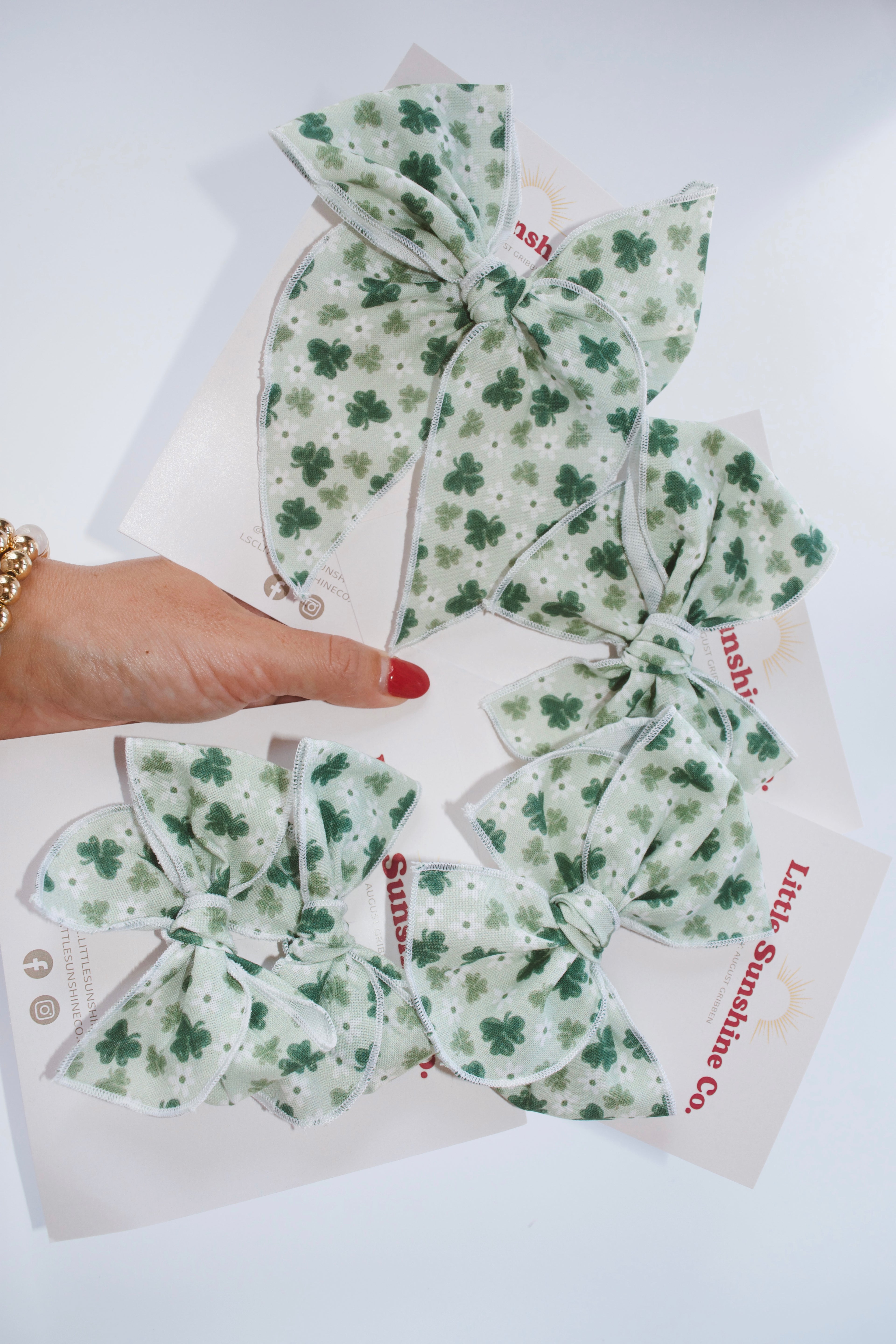 Shamrock Hair Bows☘️