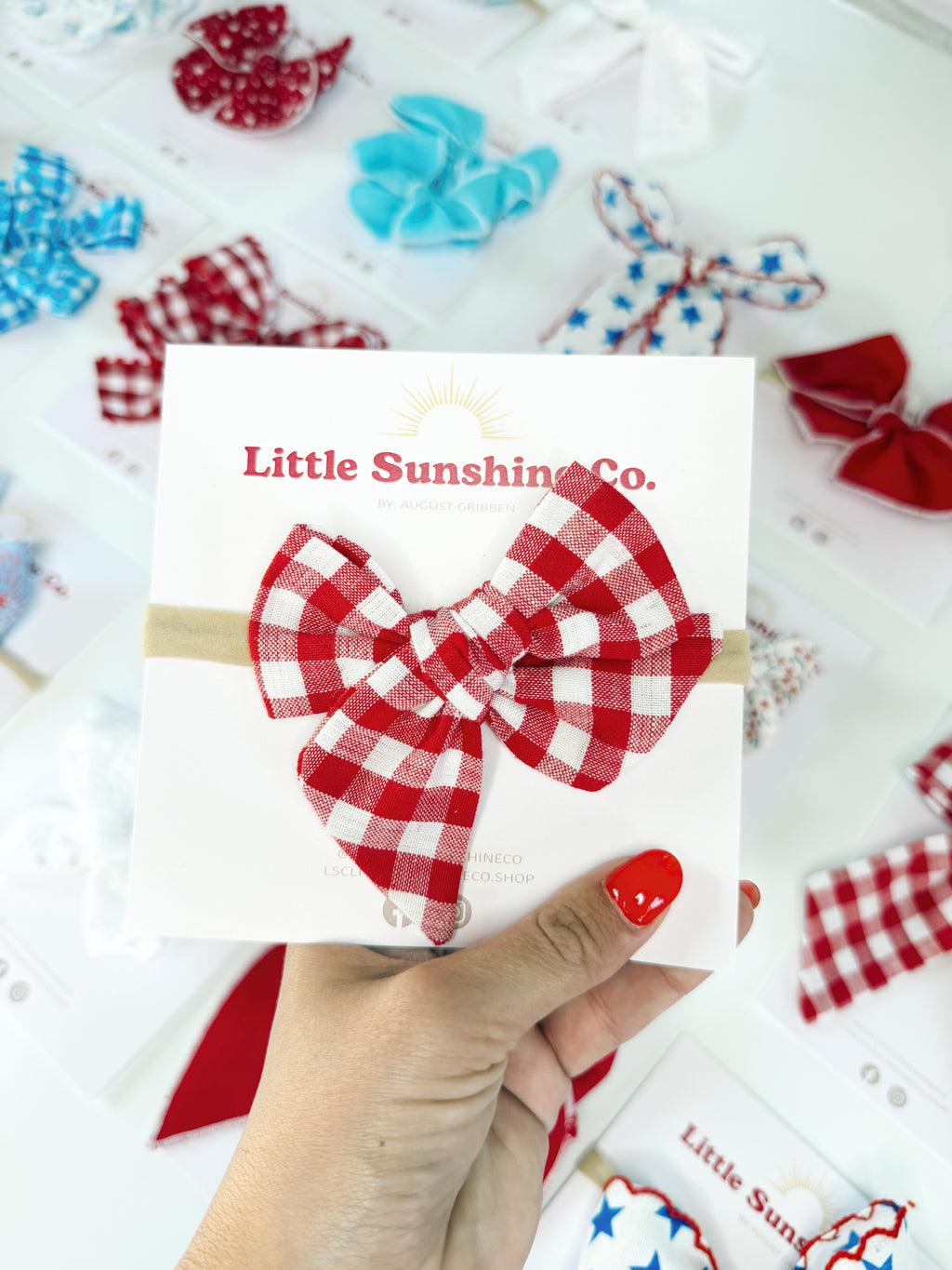 Firecracker Picnic Hair Bows 🧨