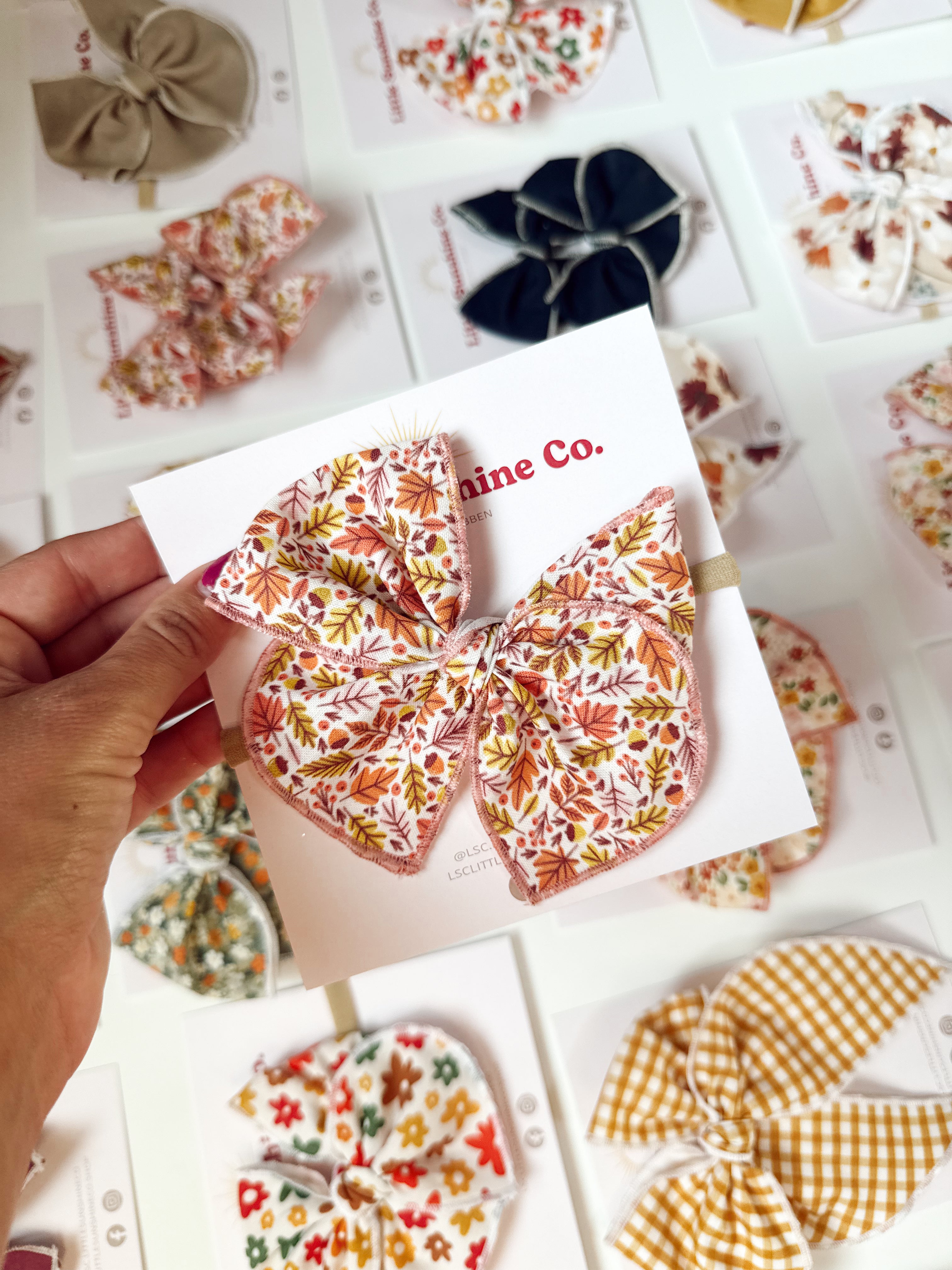 Falling for you Hair Bows 🍂🎀