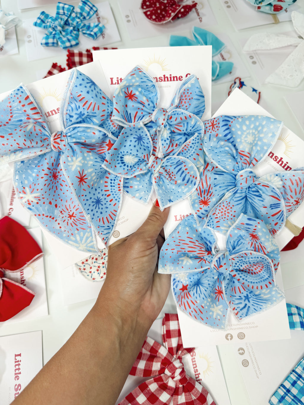 Freedom Skies Hair Bows