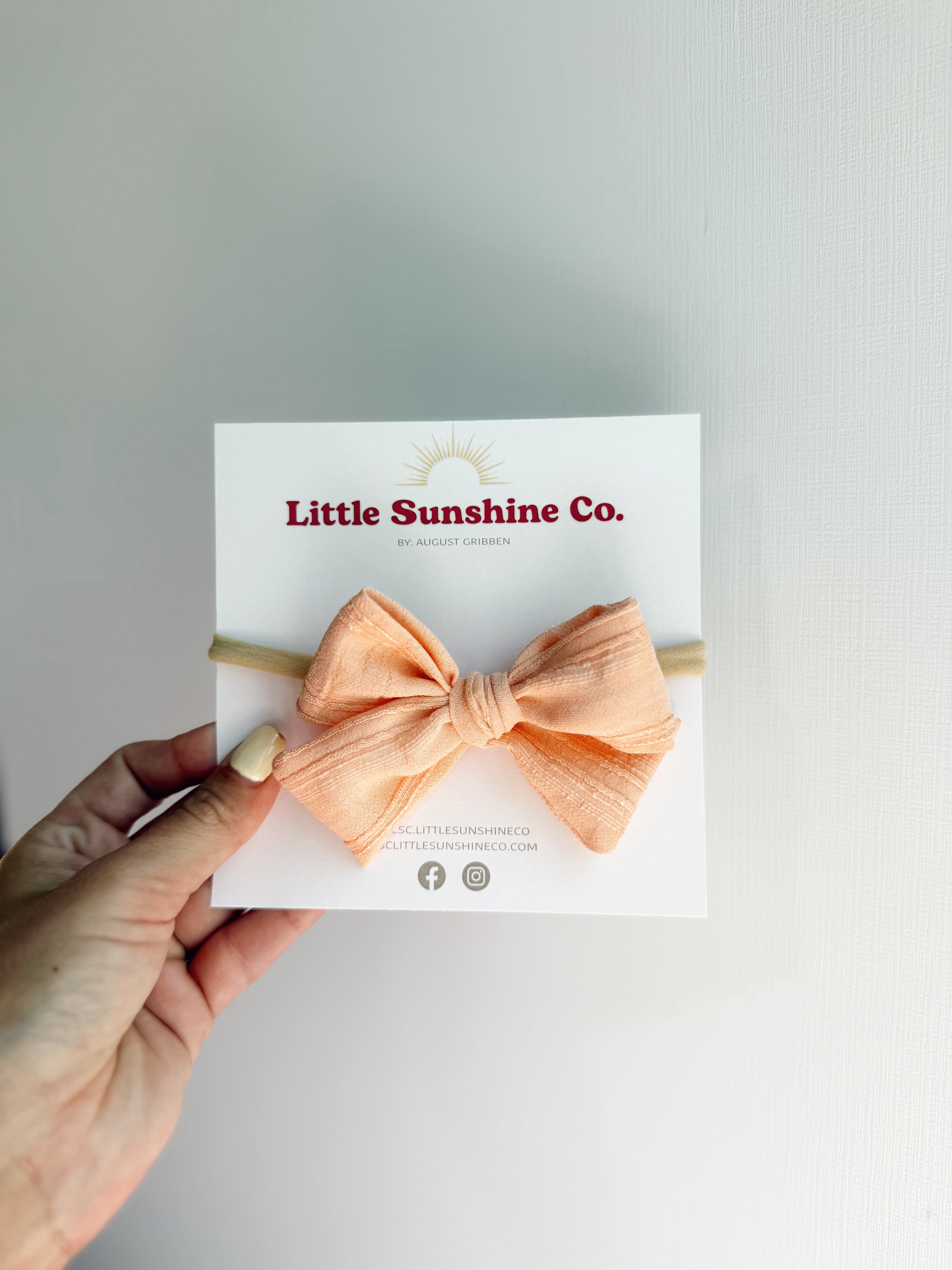 Apricot Dream Hair Bows