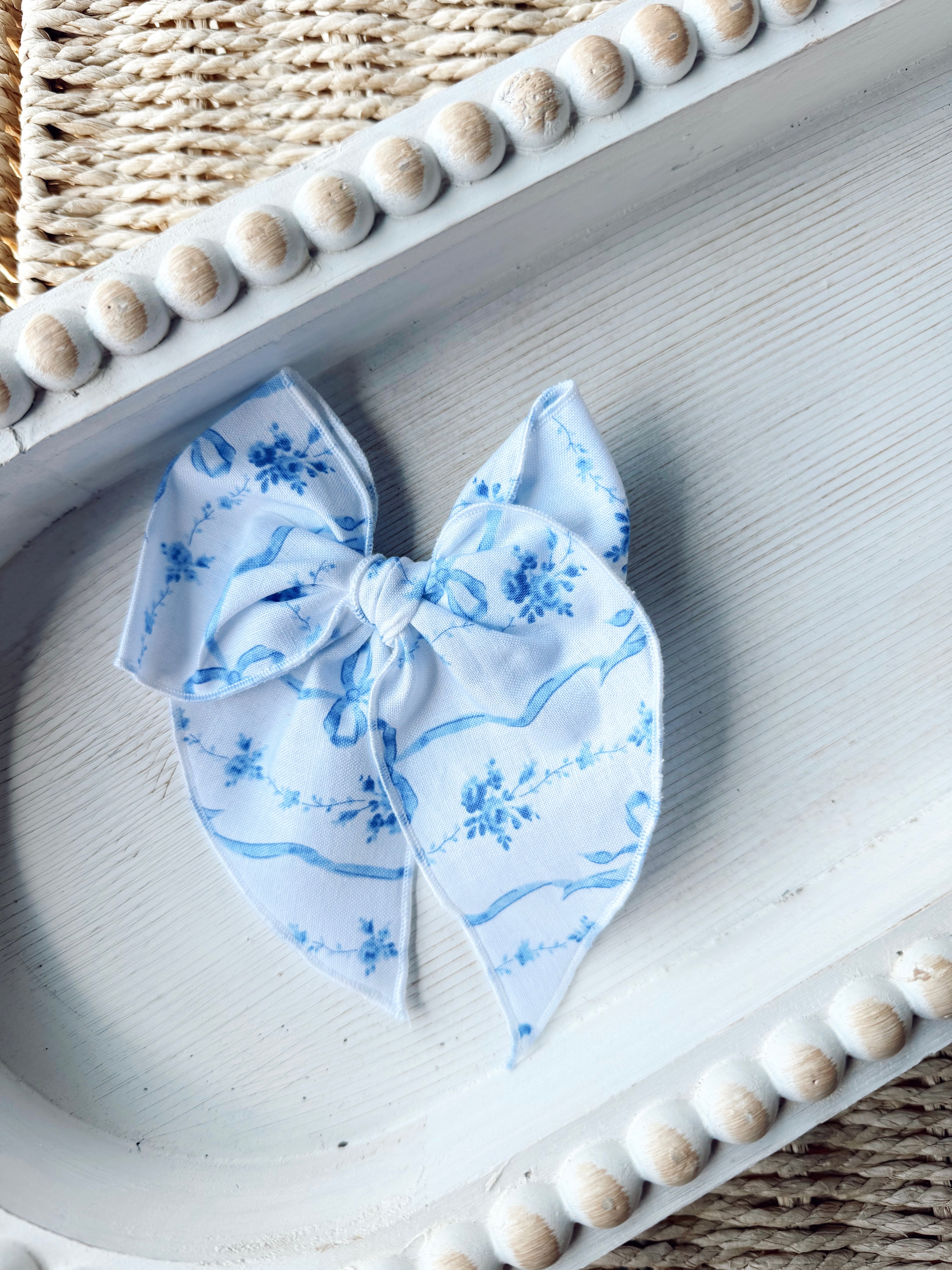 Blue Bow - Large Clip