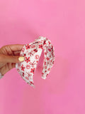 Cherry Blossom Floral Knotted Headband