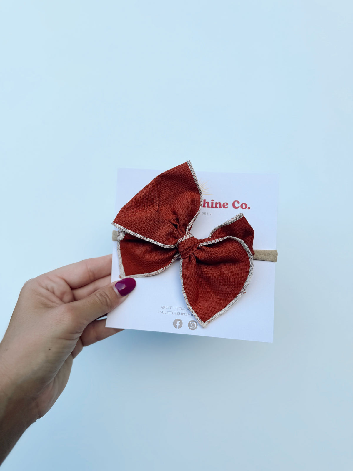 Rust Hair Bows 🍂