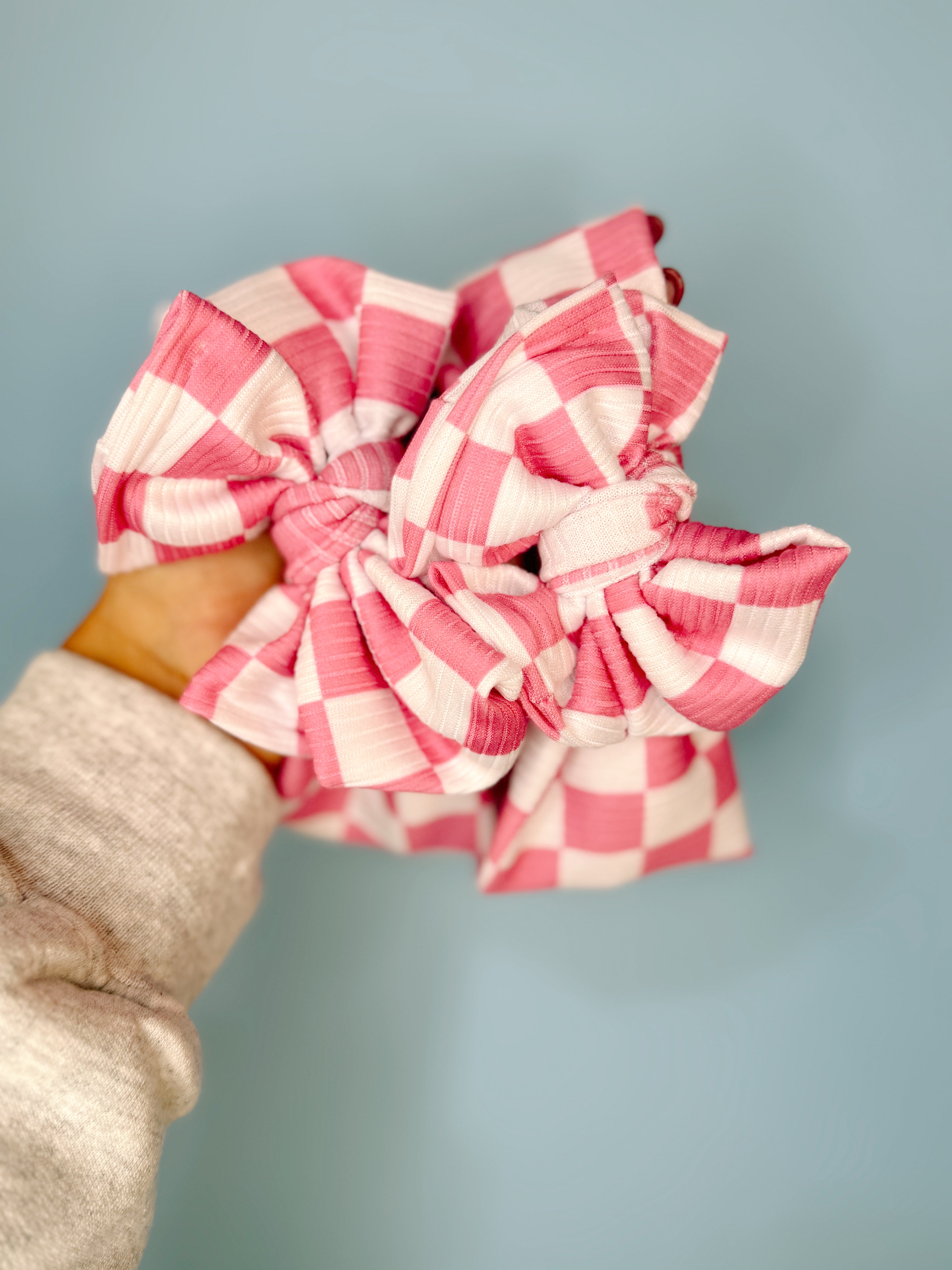 Strawberry Check Headwraps