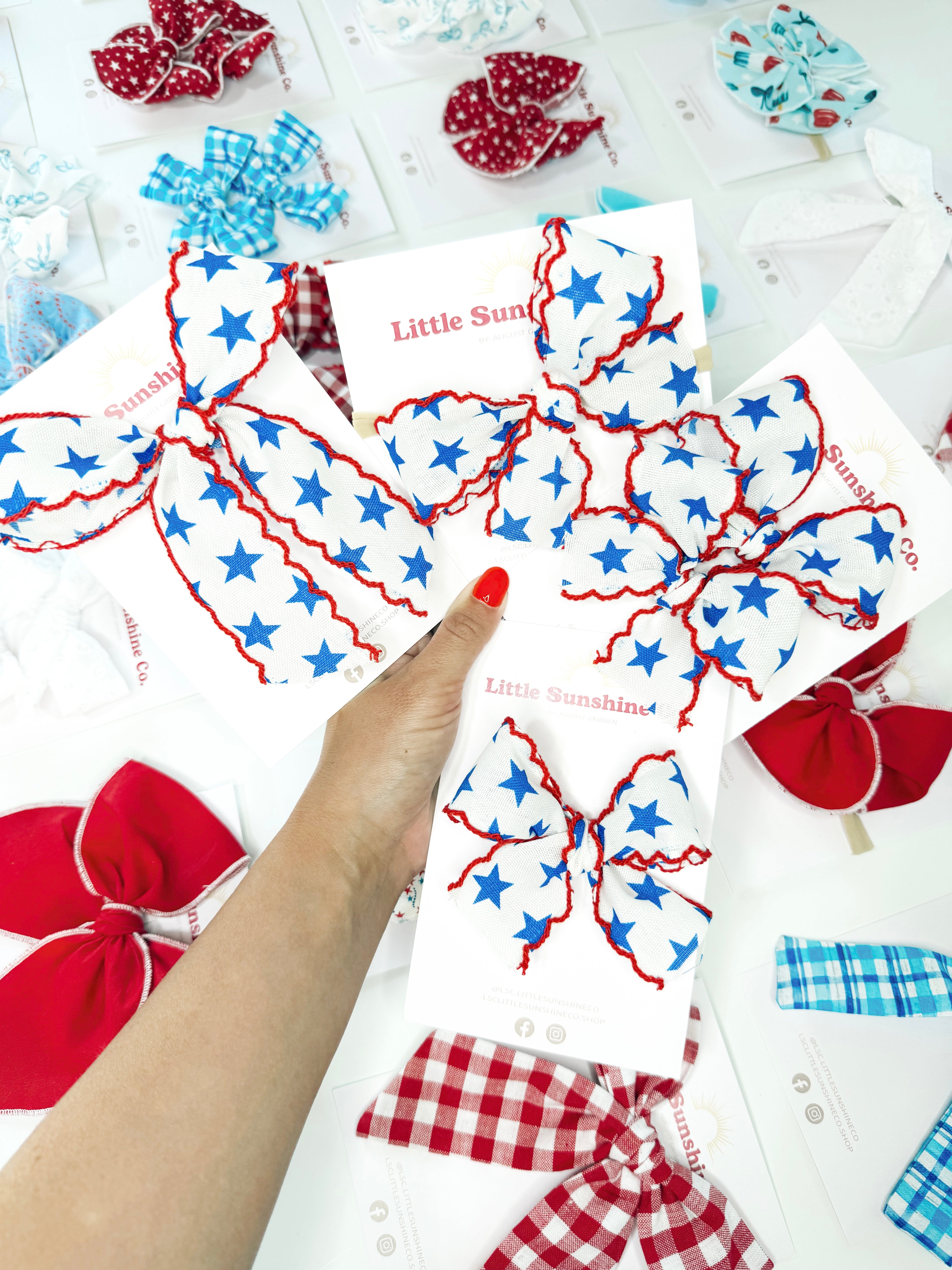 Star Spangled Sweetie Hair Bows