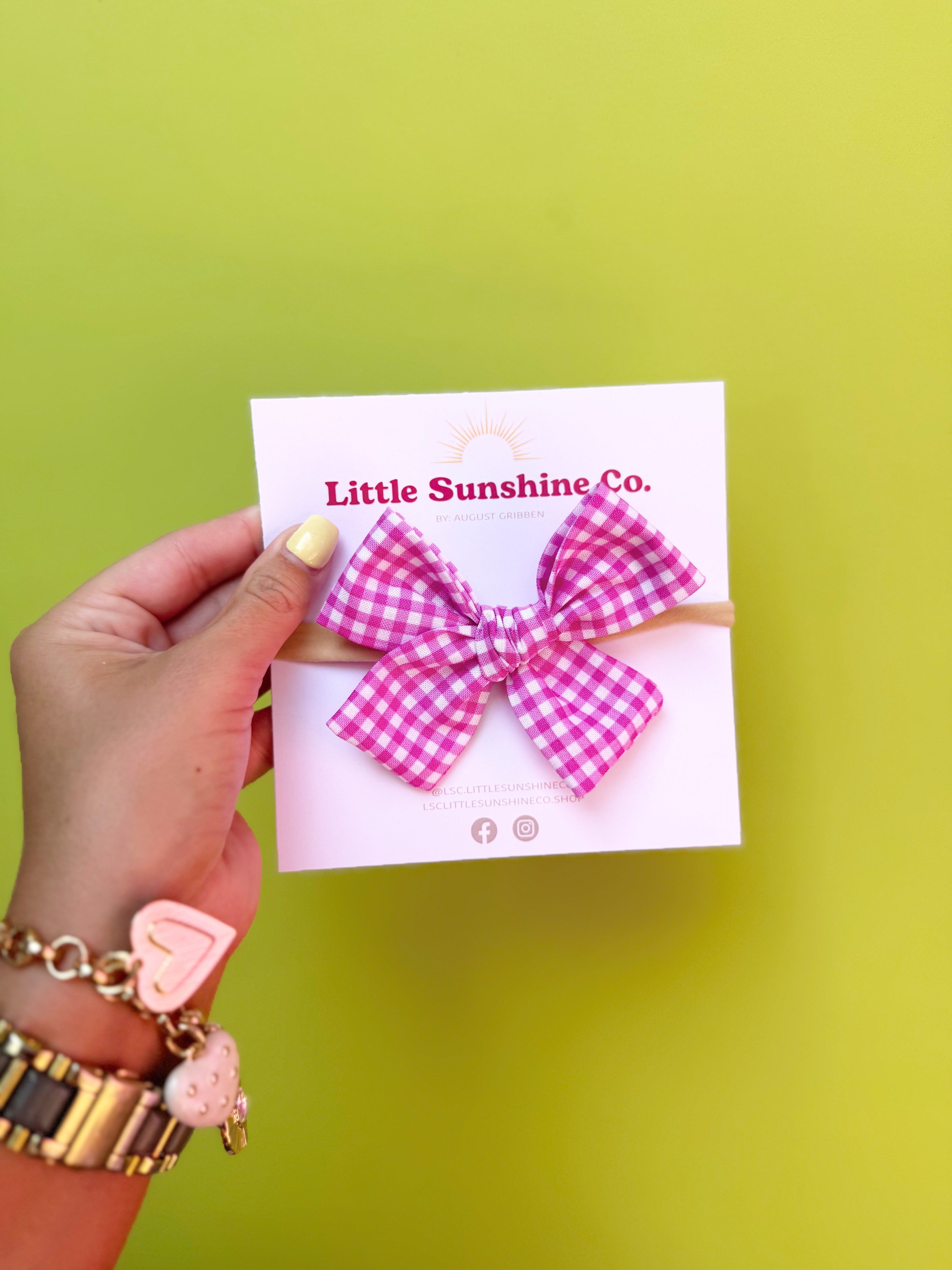 Light Purple Gingham Bows 💜