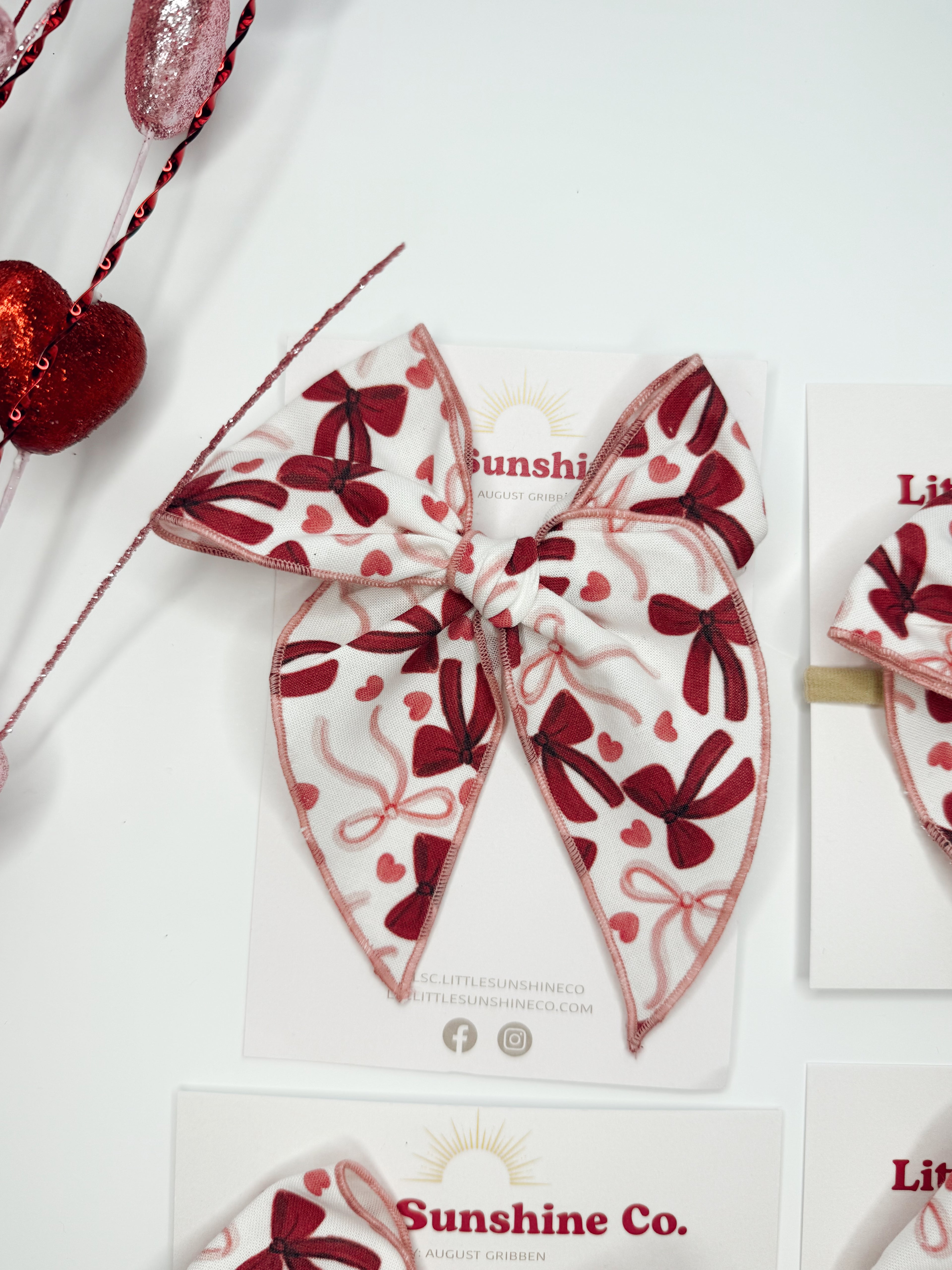 Cupid's Bow Hair Bows