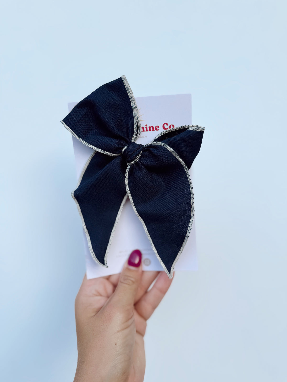 Navy Hair Bows 🌙
