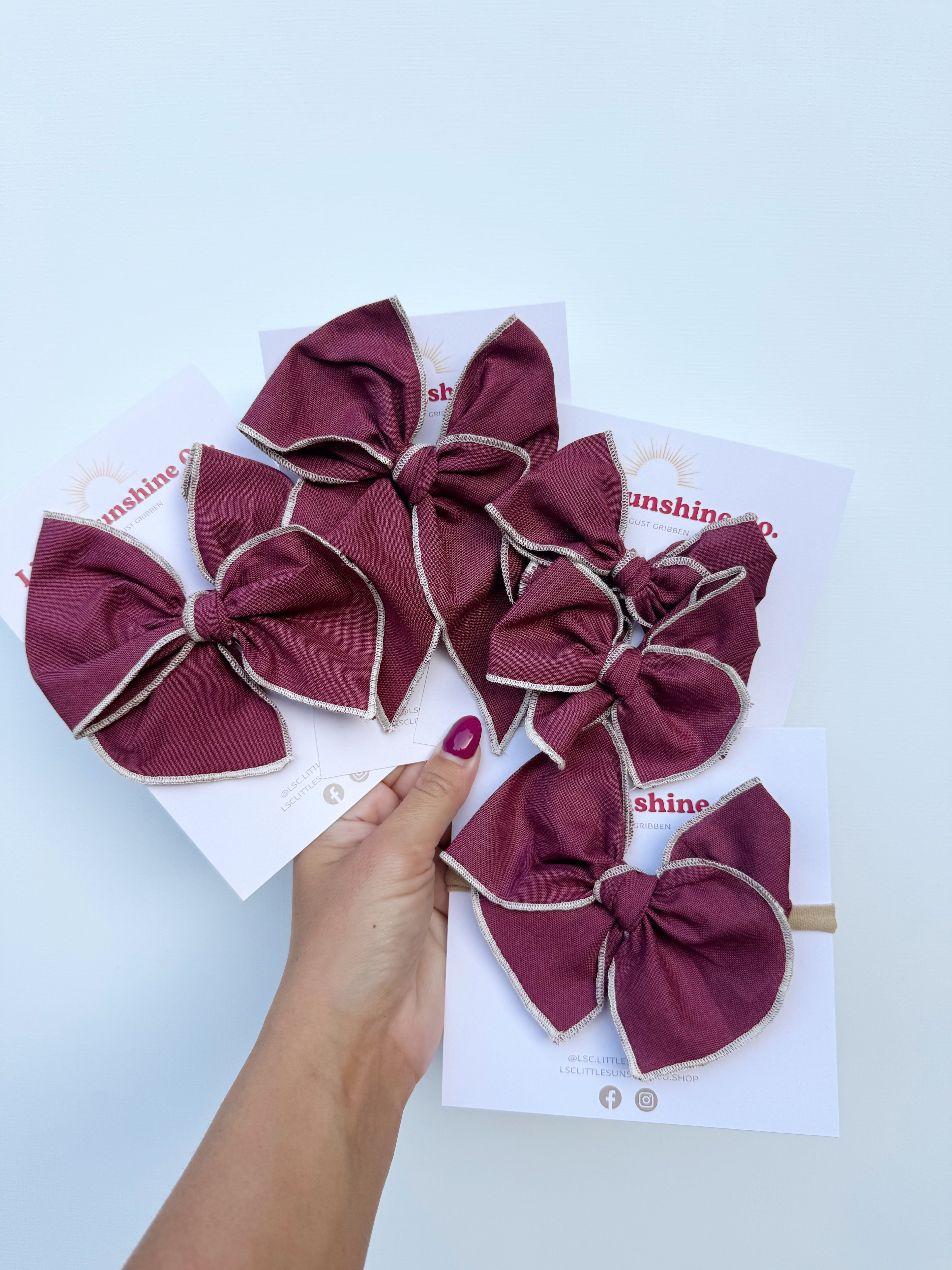 Mulberry Hair Bows 🍇