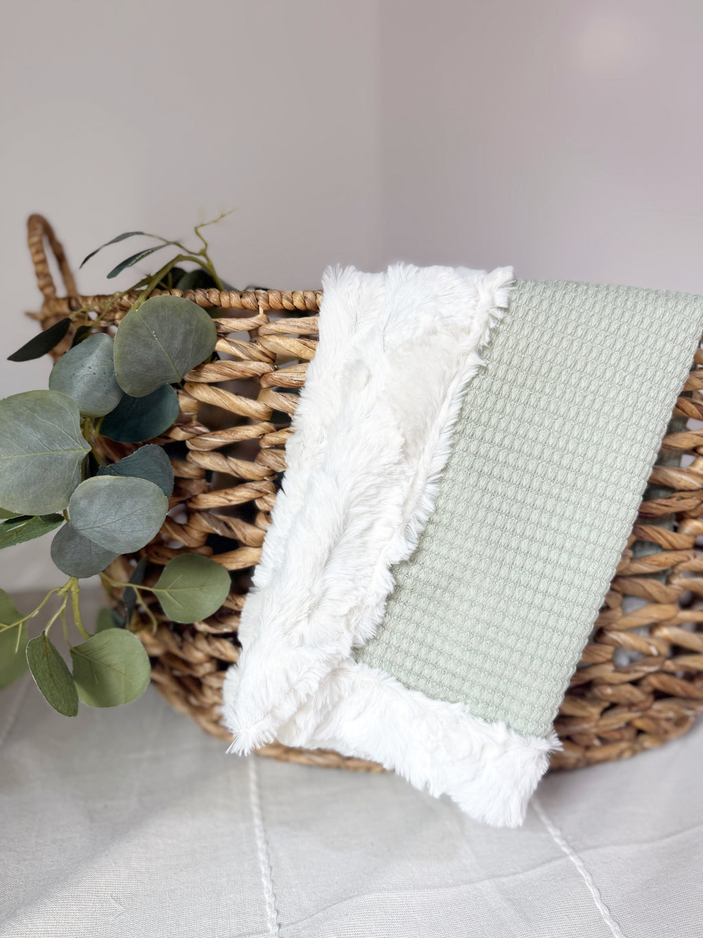 Soft Sage Haven Snuggle Blankets