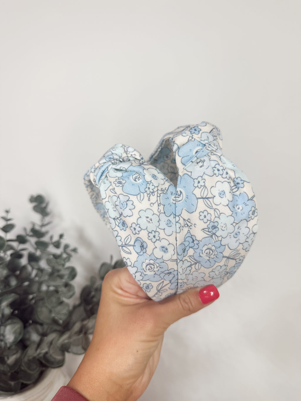 Porch Swing Blues Knotted Headbands