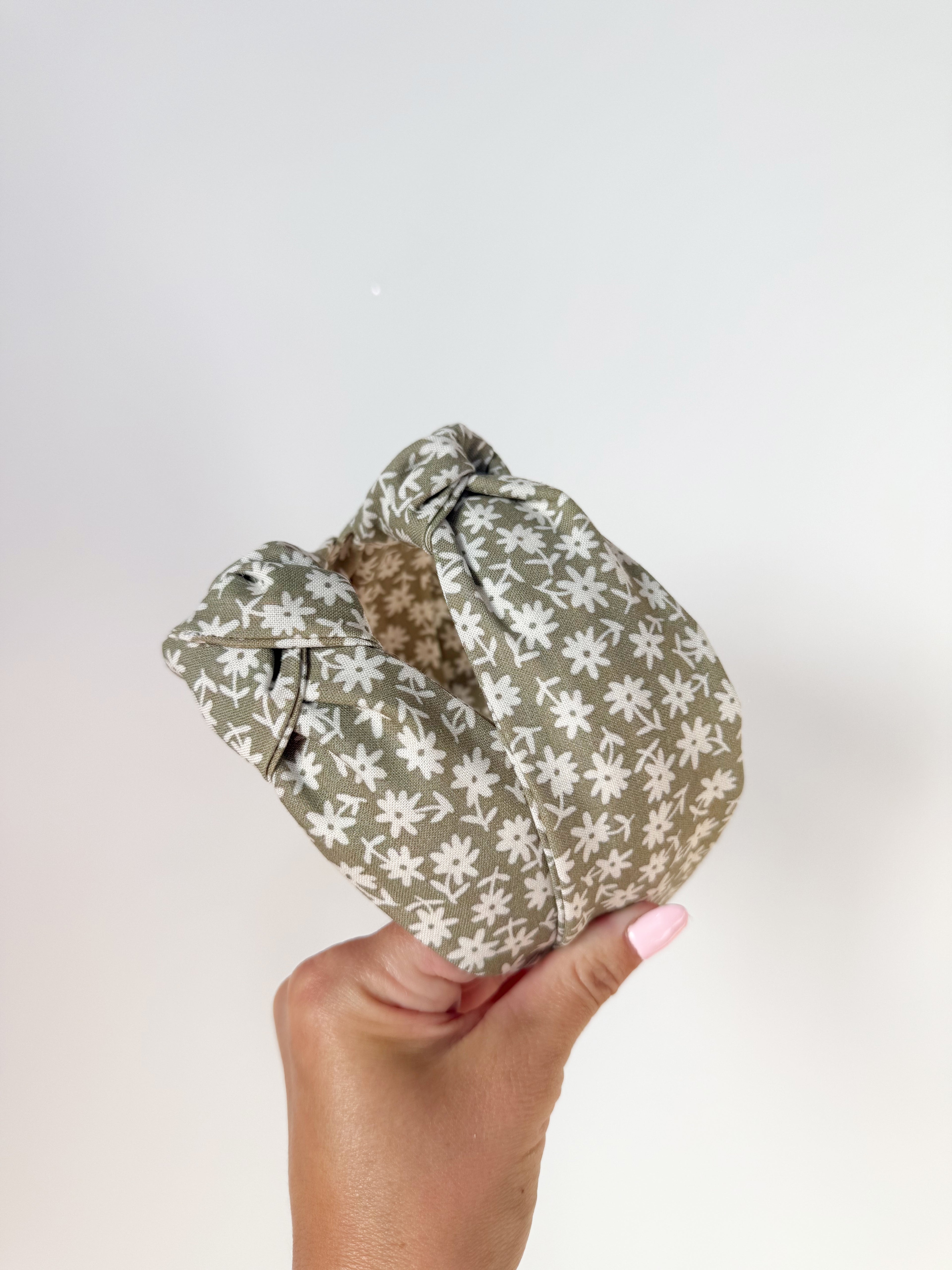Olive Blooms Knotted Headbands