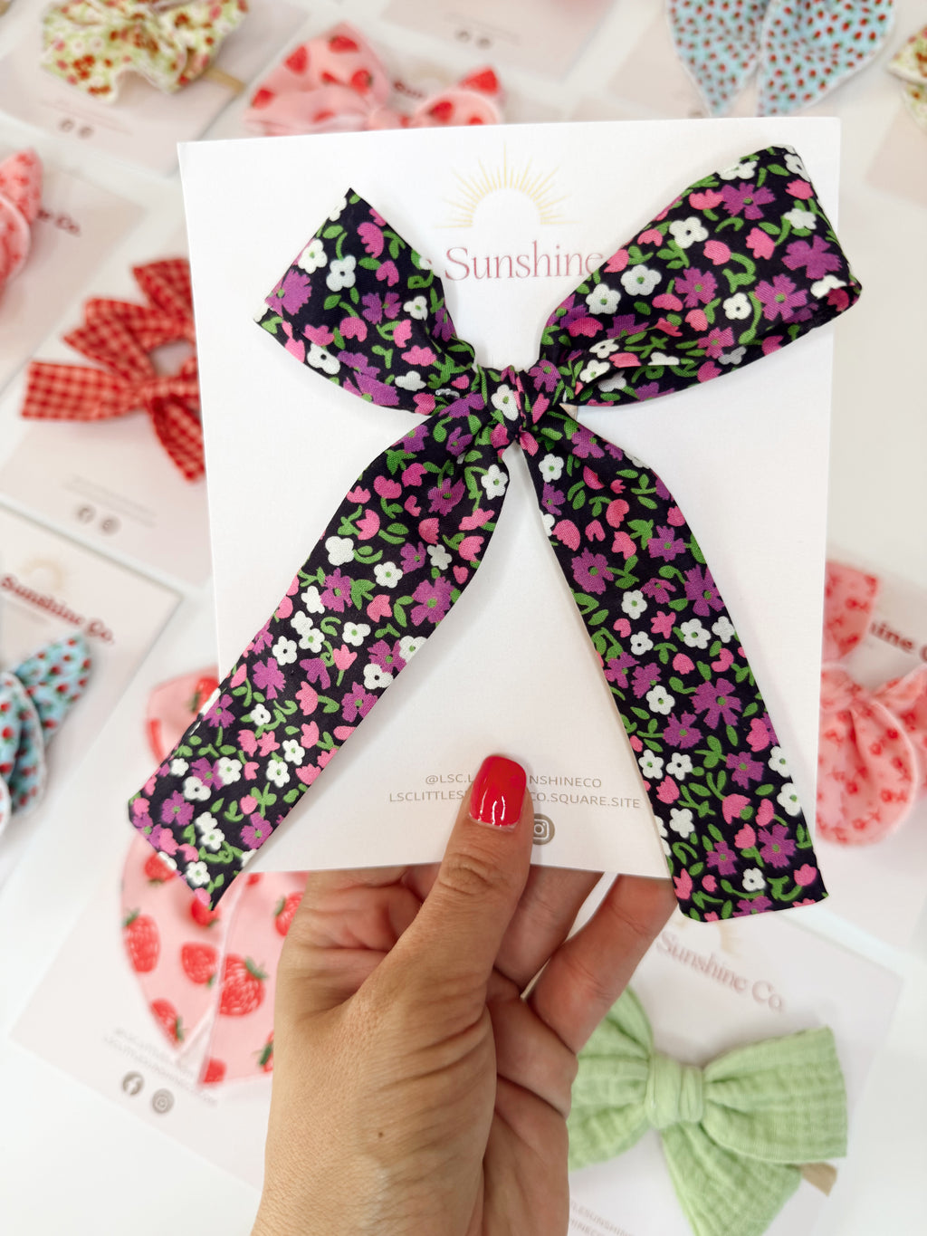 Midnight Garden Hair Bows 🪴
