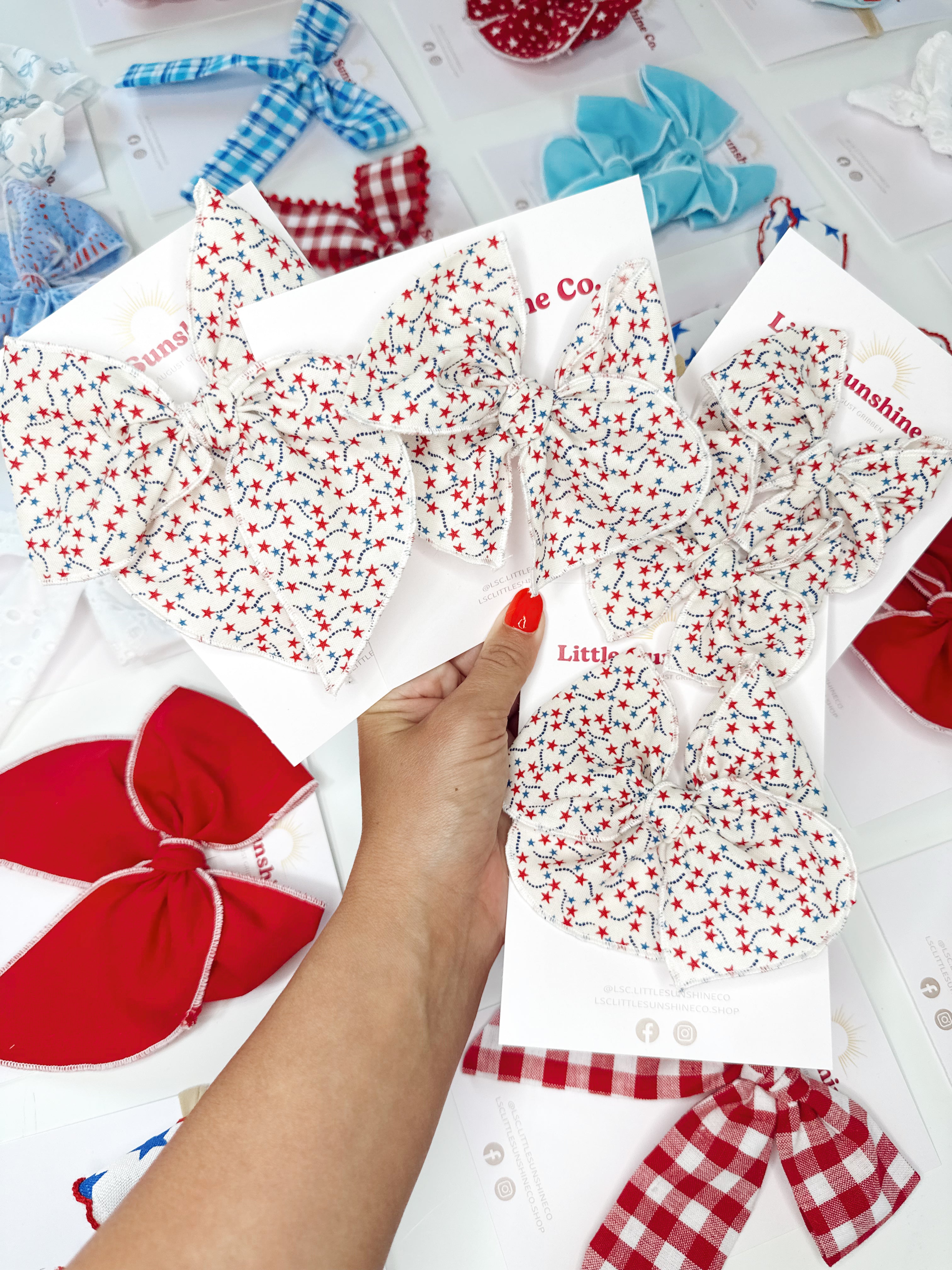 Twinkle Banner Hair Bows