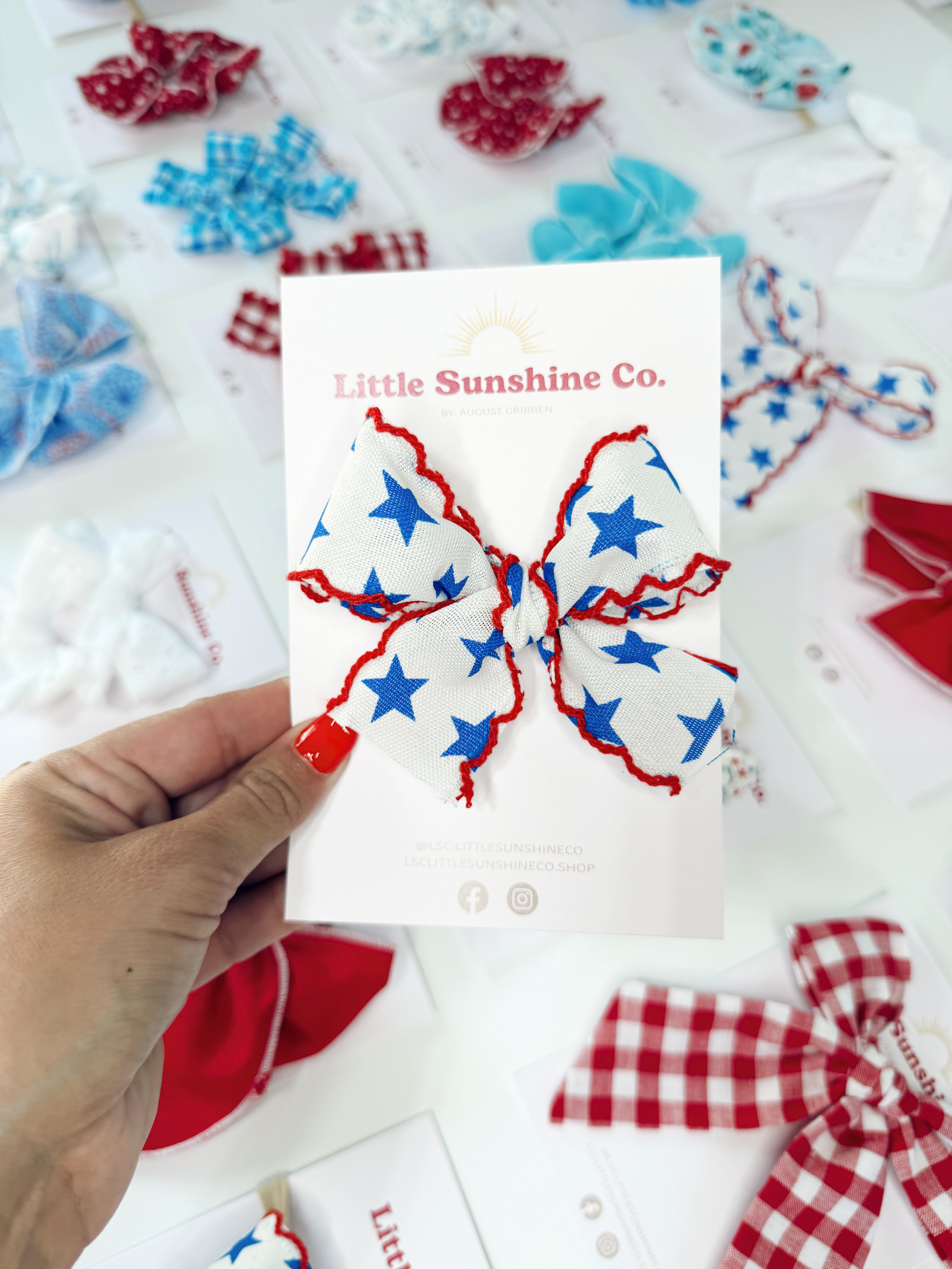 Star Spangled Sweetie Hair Bows
