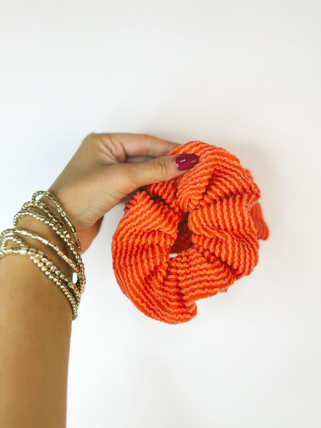 Ribbed Wavy Hair Scrunchies
