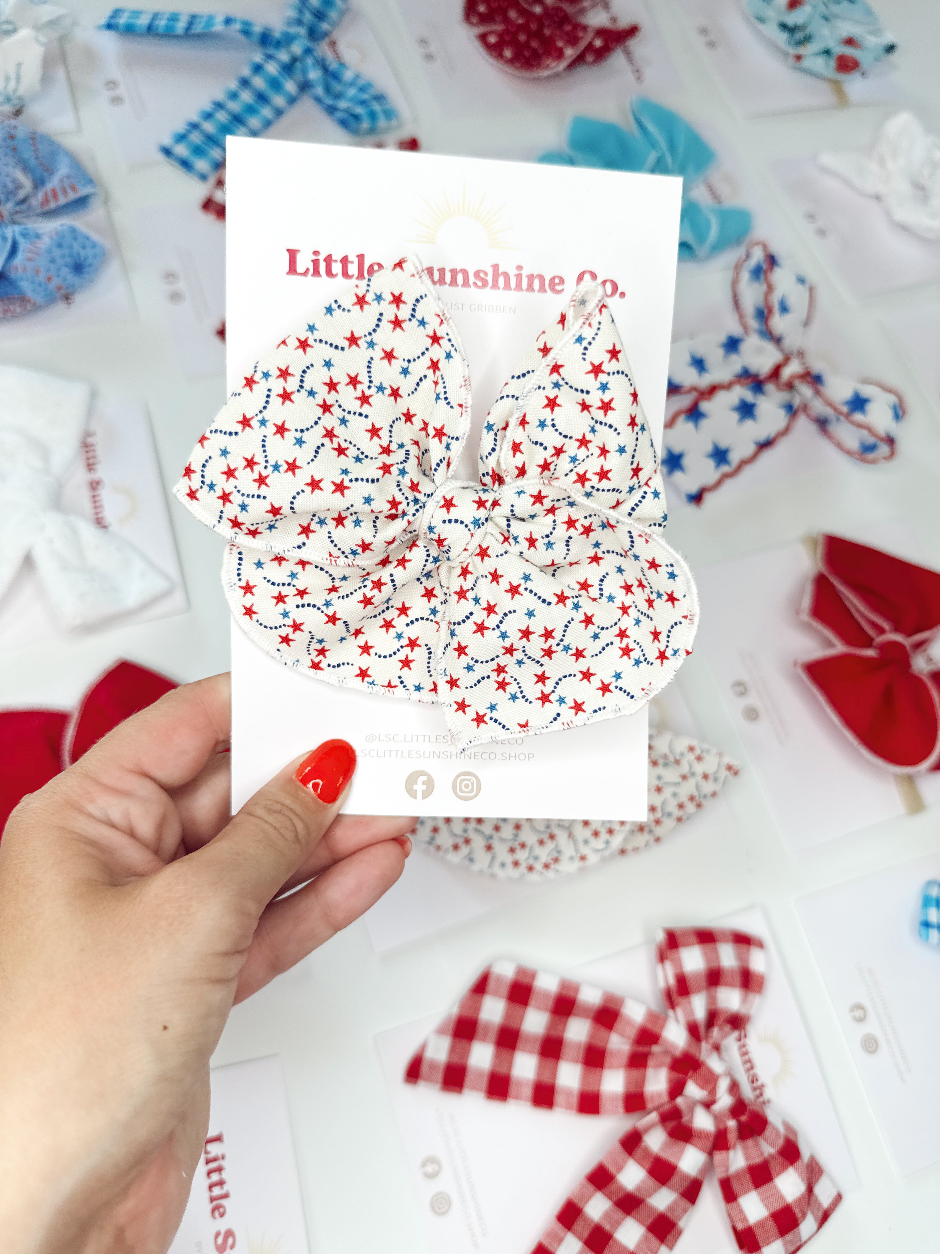 Twinkle Banner Hair Bows
