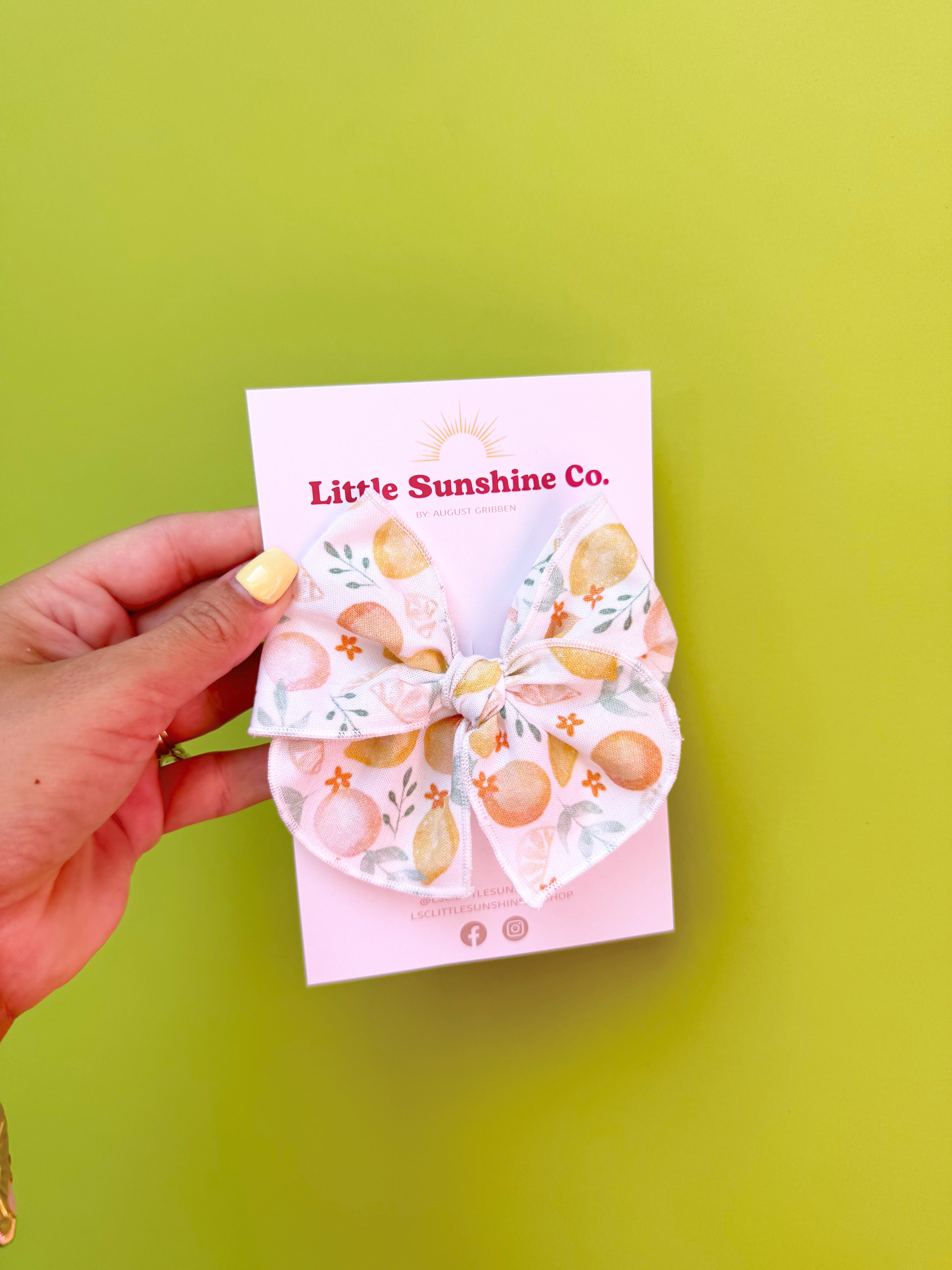 Citrus Breeze Hair Bows 🍊🍋